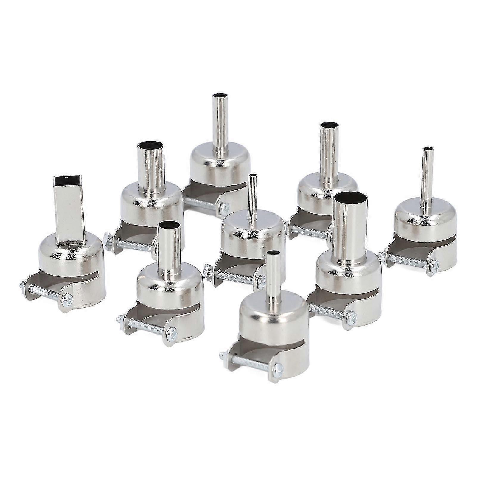 9PCS Heteluchtpistool Nozzles - RVS 312mm Set