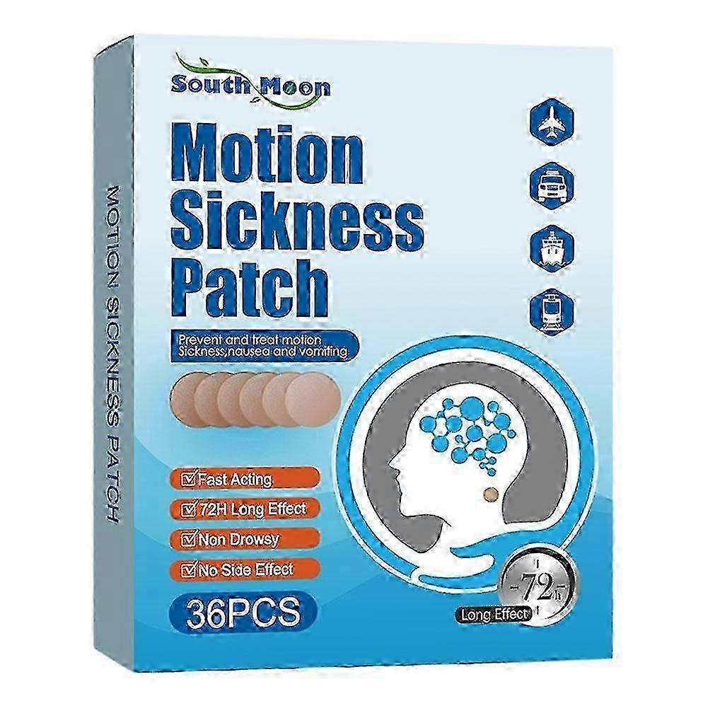 1-5boxes Motion Sickness Patches For Car Boat Rides Cruise Airplane Trips