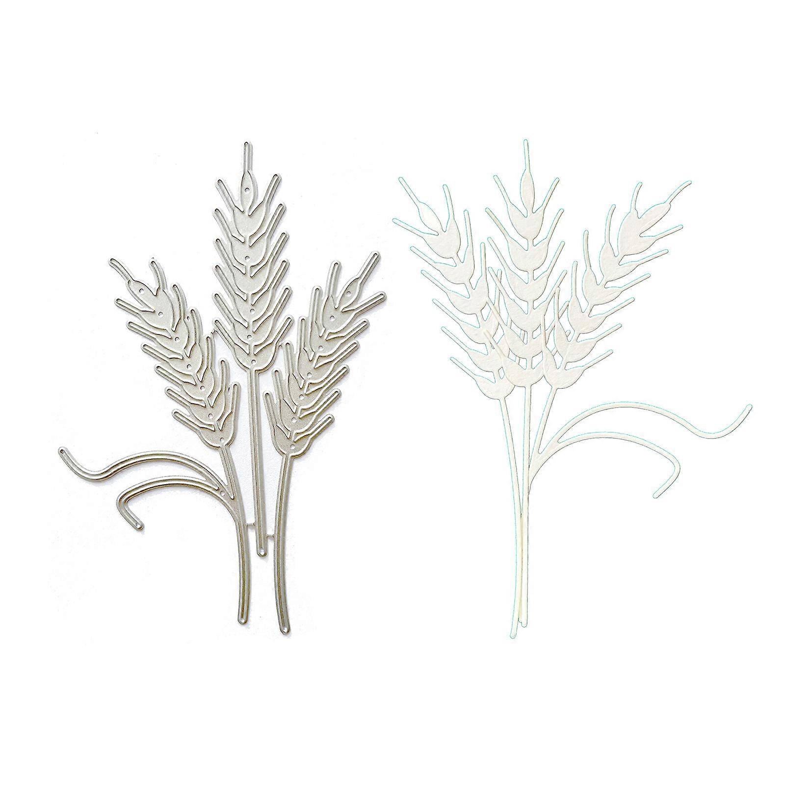 Wheat Embossing Cutting Dies Wheat Embossing Die Cuts for Card Making DIY Scrapbooking Album Paper Crafts Multicolor