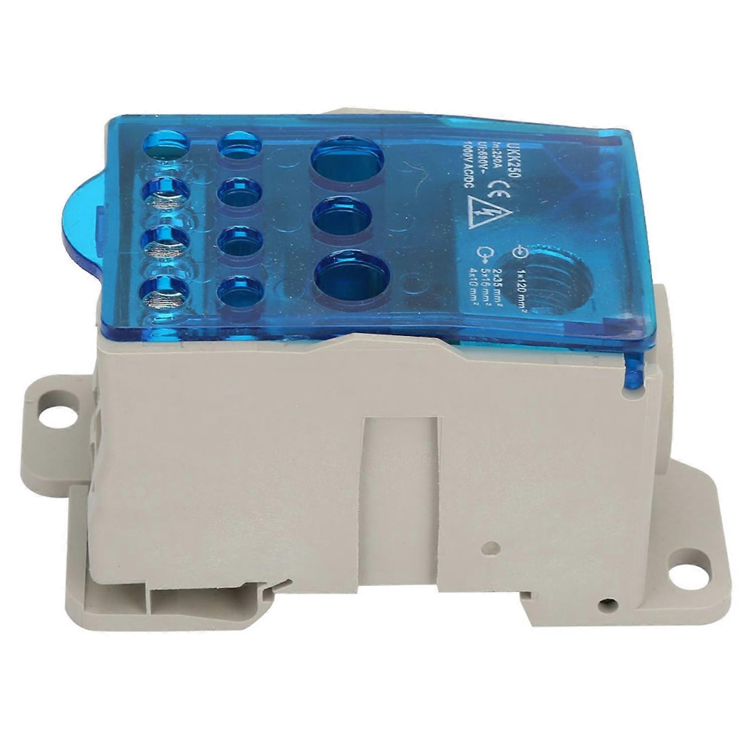 UKK-250A Din Rail Terminal Block Distribution Box Universal Power Junction Box