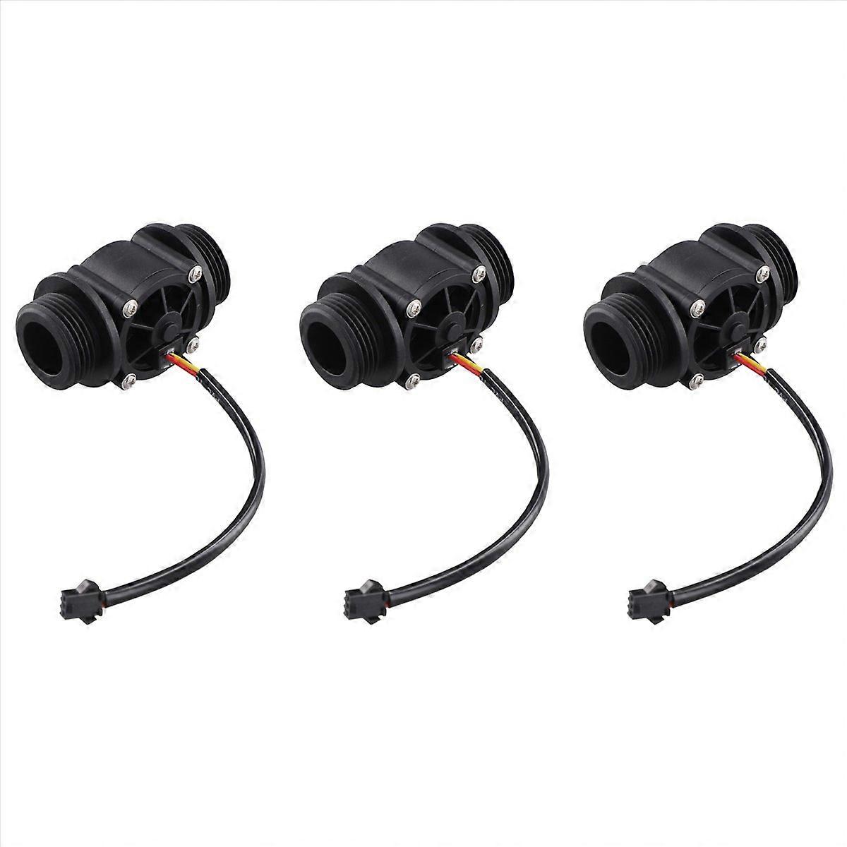 3X DN25 FS400A G1inch Water Flow Sensor Hall Flowmeter Meter Counter 2-60L/Min 1.75Mpa