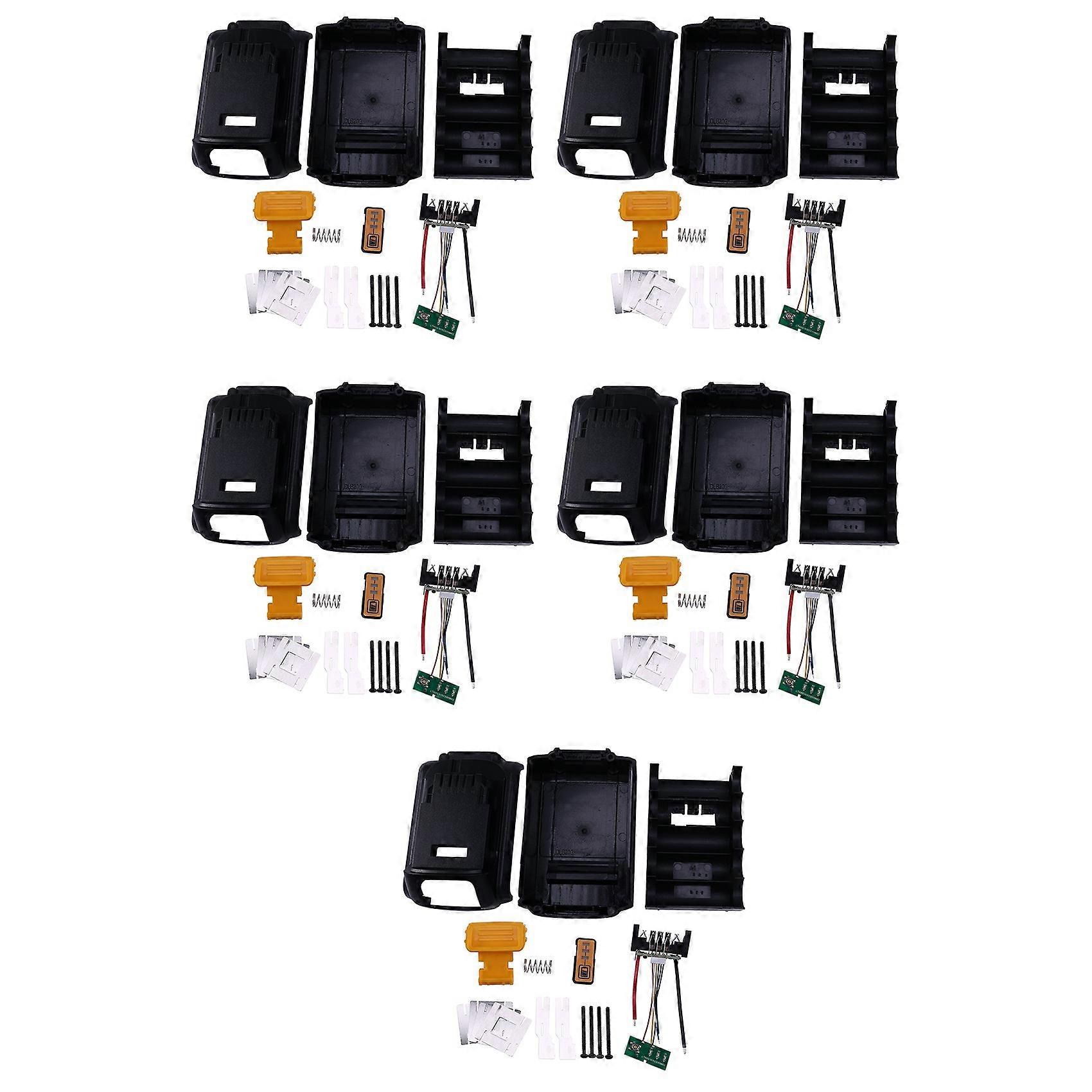 5X for 10 Core 18V/20V Li-Ion Battery Replacement Plastic Case Kit Dcb180 Li-Ion Battery Shell (No B