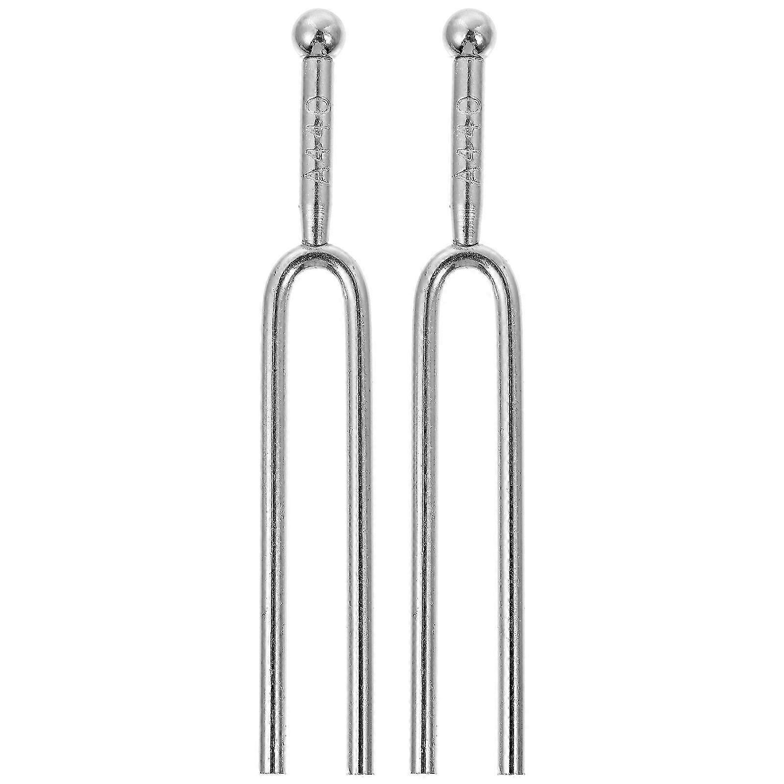 2 Pcs Metal Guitar Scientific Pitch Musical Instruments Tuning Fork Physics Tuning Fork Tool