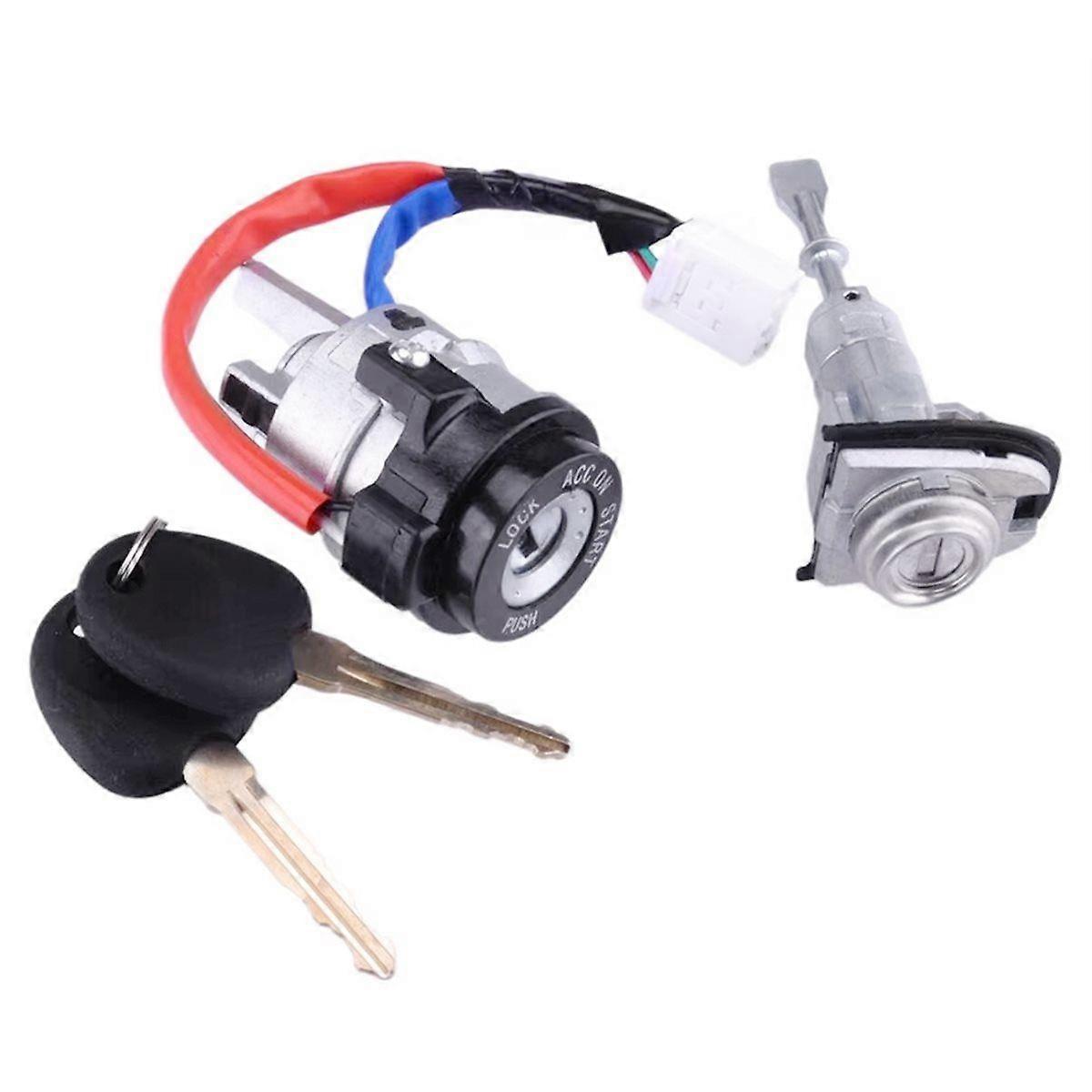 81905M7140 Ignition Lock Cylinder Switch Door Lock Cylinder with 2 Keys for Forte 2019-2021 81905-M7140