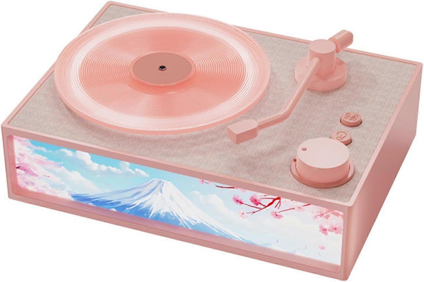 Retro Bluetooth Speaker Vintage Vinyl Record Player Style Portable Wireless Speaker with Aroma