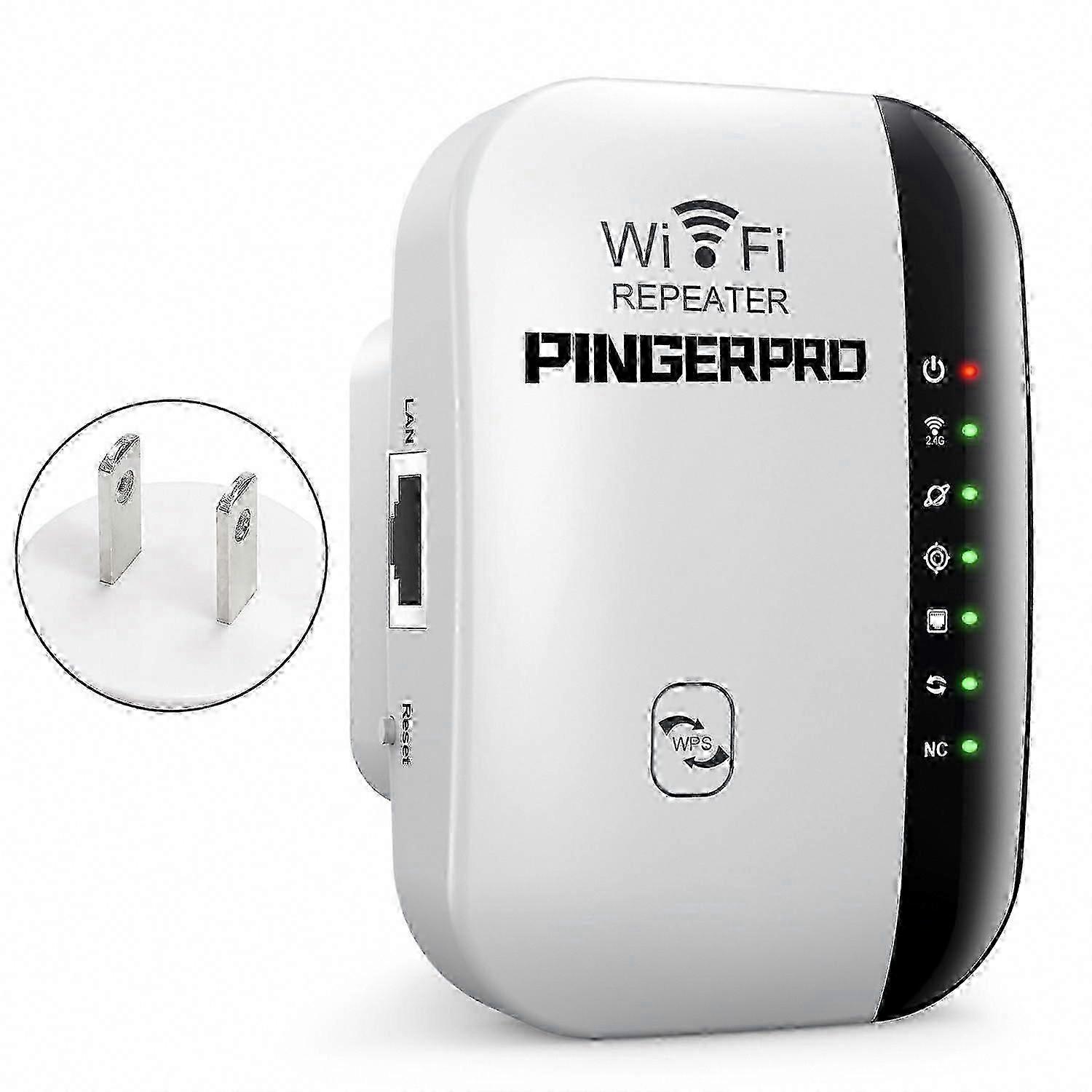 Pingerpro Gaming WiFi Booster - Faster Speed, Wider Range Amplifier with Ethernet Port, Internet Repeater