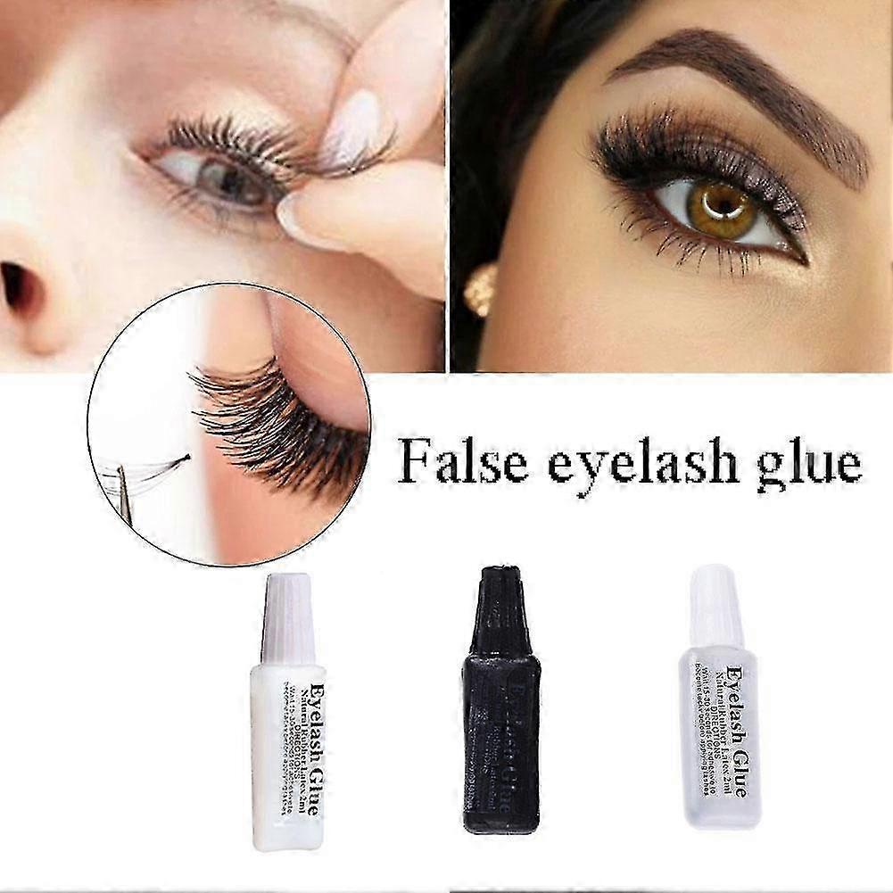 2ml Eyelash Adhesive Glue Waterproof Long-Lasting for False Lashes and Double Eyelids Mild Formula Easy Removal