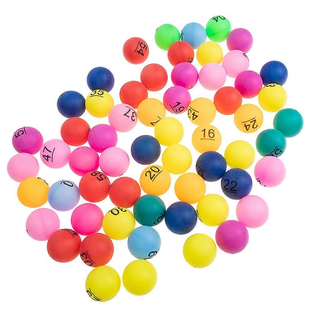Multicolored Plastic Prize Draw Balls Set for Group Game Event 70Pcs