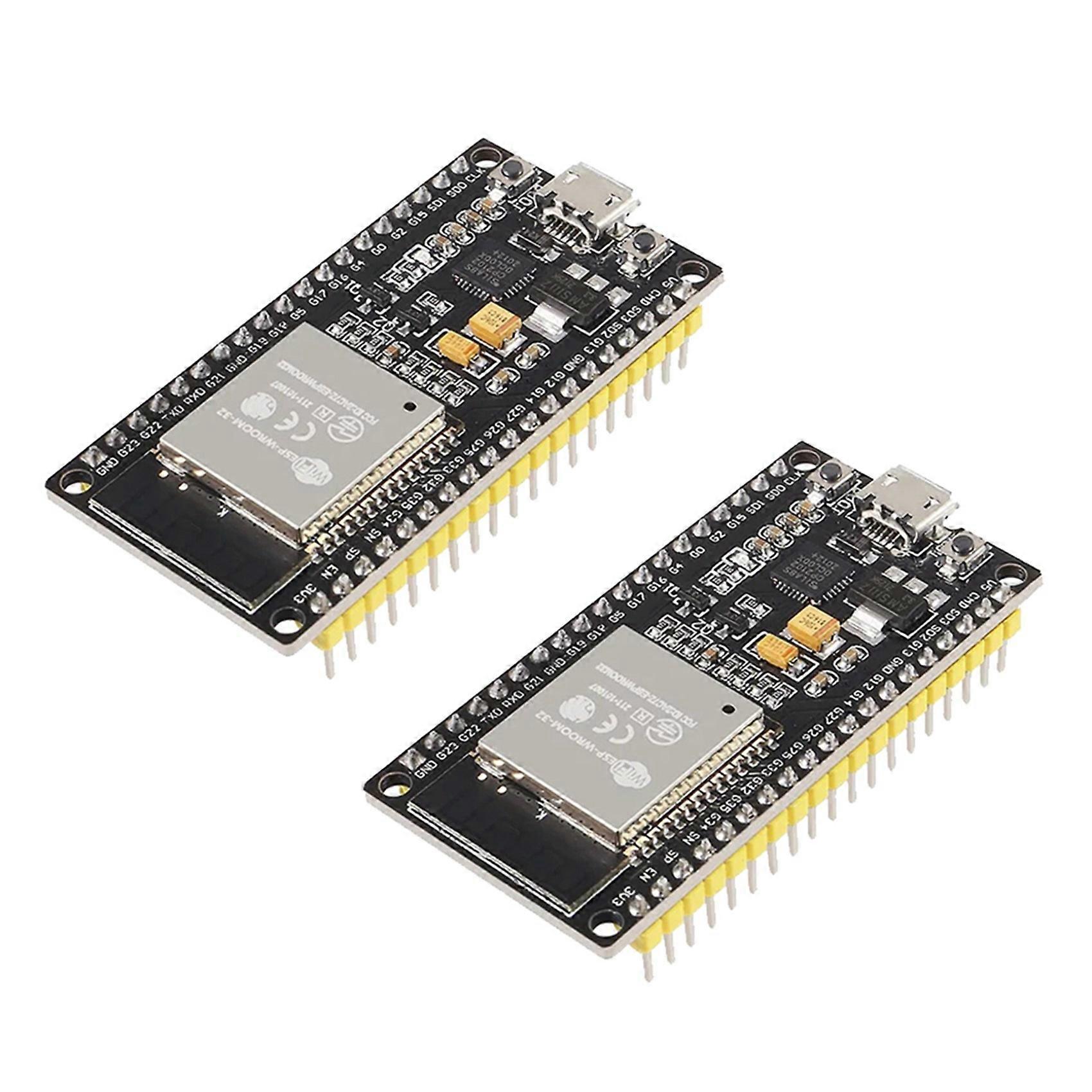 2PCS ESP32 Development Board WiFi+Bluetooth Ultra-Low Power Dual Core Specification Model ESP32 38Pin CH9102