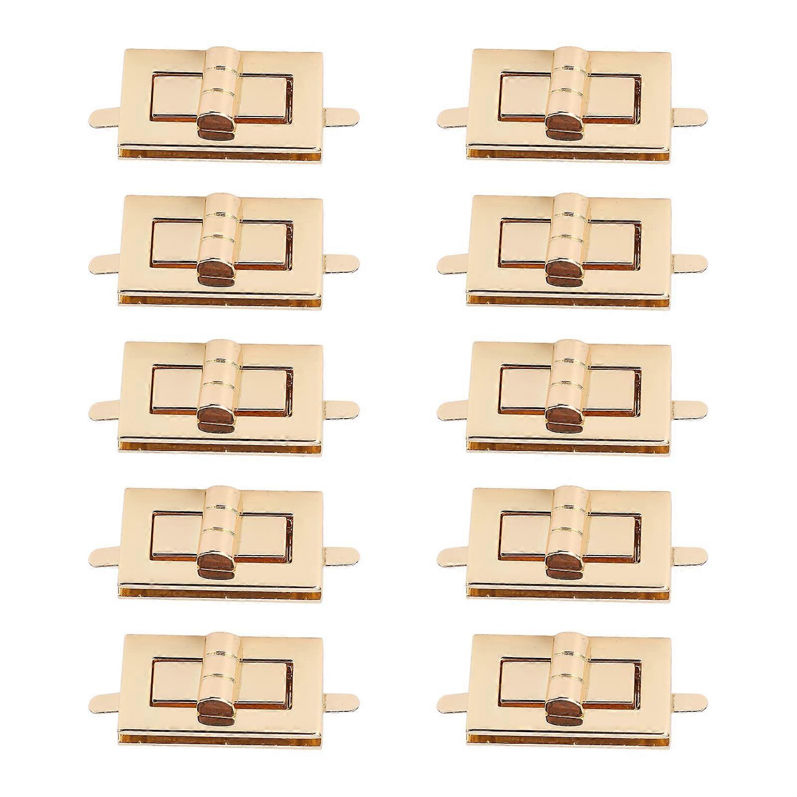 Tuck Lock Purse Clasp Set of 10 Twist Turn Locks for Handbag Wallet Leather Craft Sewing