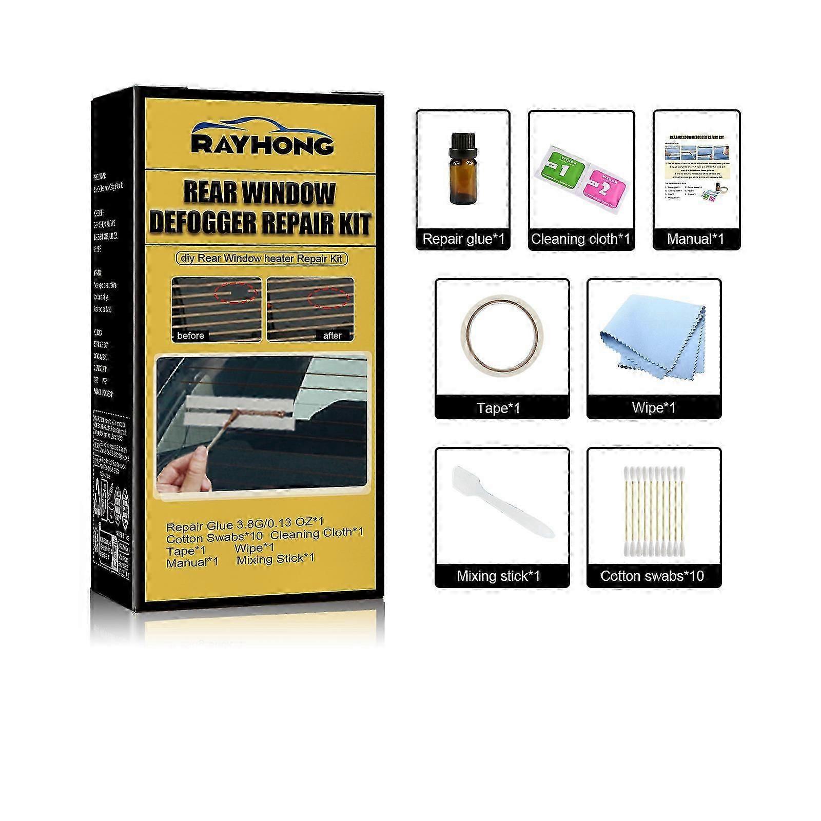 Quick  Easy Rear Window Defogger Repair Kit  Durable Epoxy  Polyurethane for Fast Fixes on Heater Grille Lines, No Skills Needed, CostEffective Sol