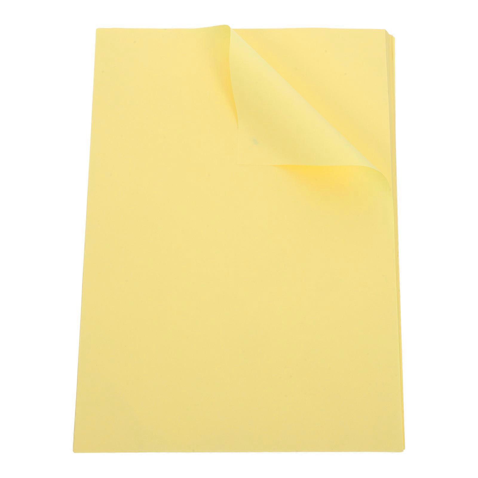 Light Yellow Copy Paper for Professional Use 200Pcs A4 Sheets Smooth Writing