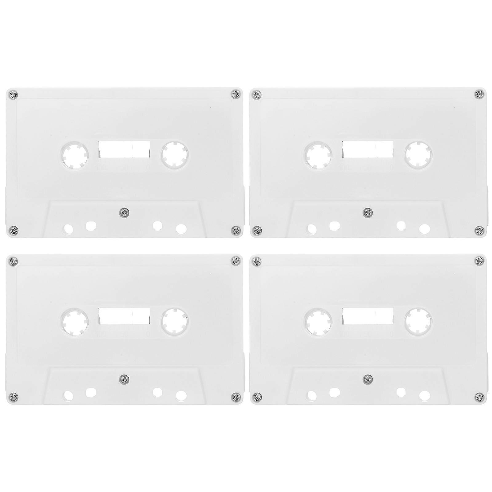 Empty Cassette Tape Case for Home Studio with 4Pcs Vintage Boxes