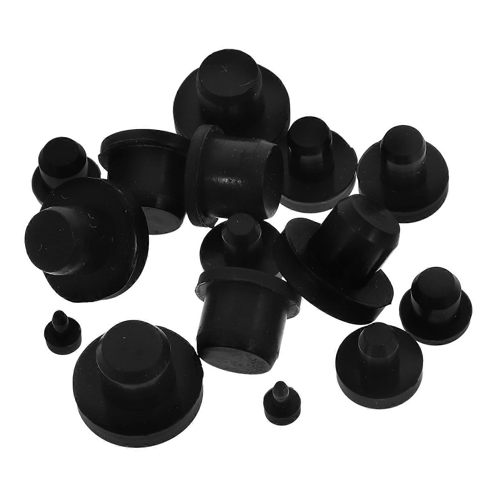 1Set Silicone Toppers for Bottles Reusable Black