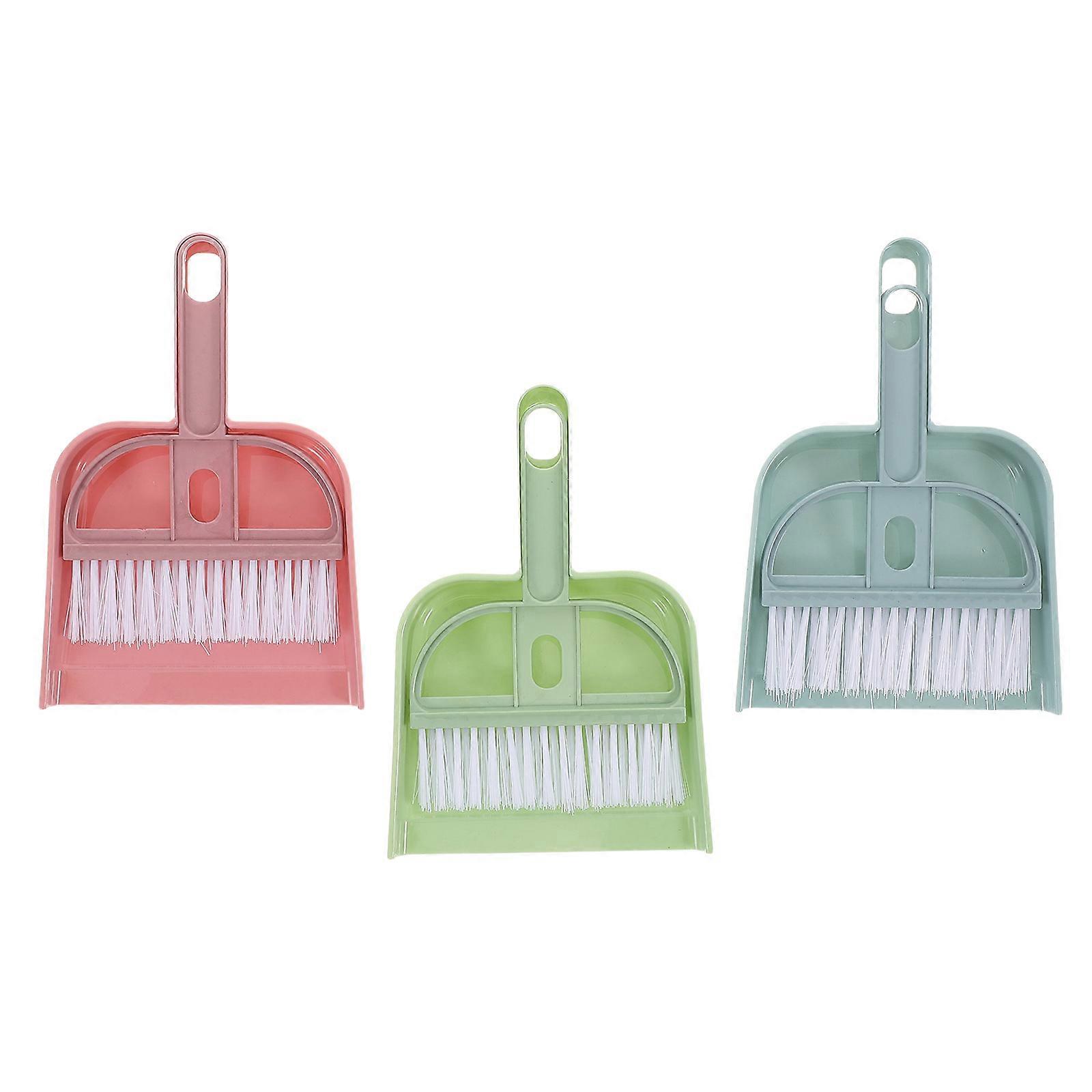 Cleaning Tools Mini Broom and Dustpan for Quick Cleanup 3Sets Portable Set