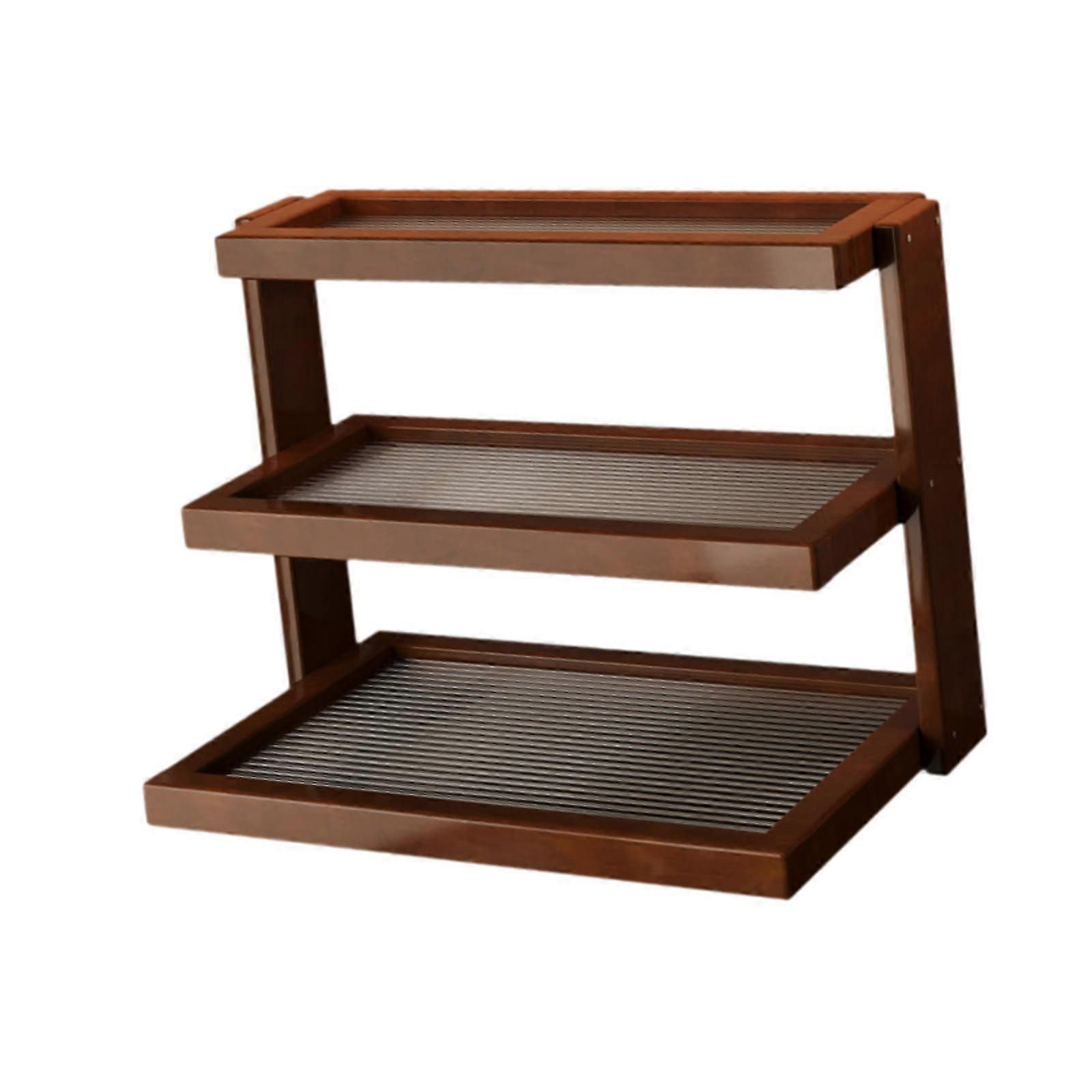 Desktop Shelf Organizer Condiment Storage Rack for Figures Perfumes Cupcakes