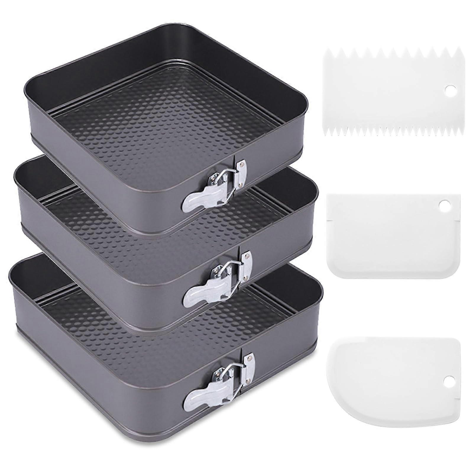 Springform Cake Pan Set Nonstick Heart Shape with Removable Bottom for Cheesecake Baking