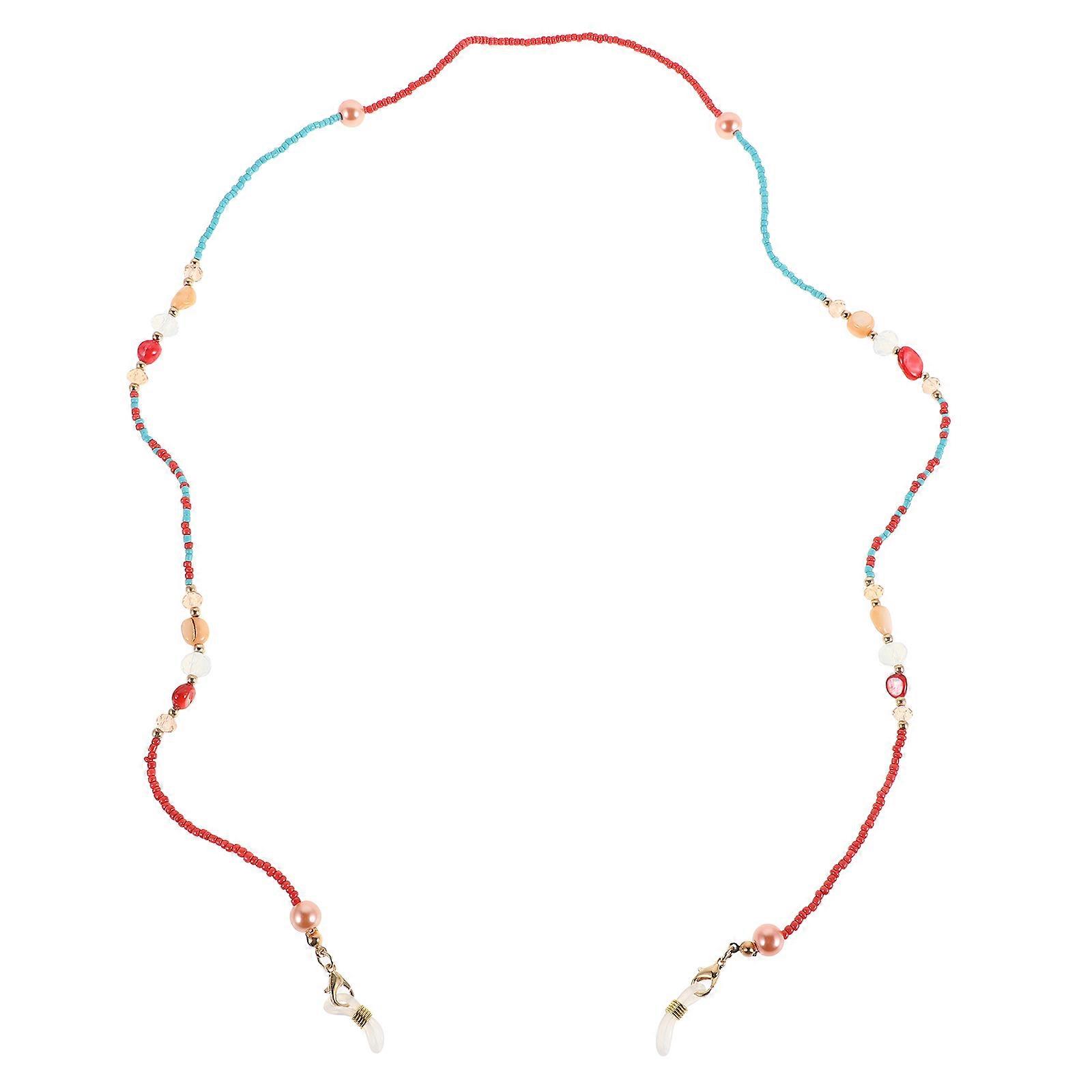 Beaded Eyeglass Chain Anti Slip Design with Colorful Multi Beads