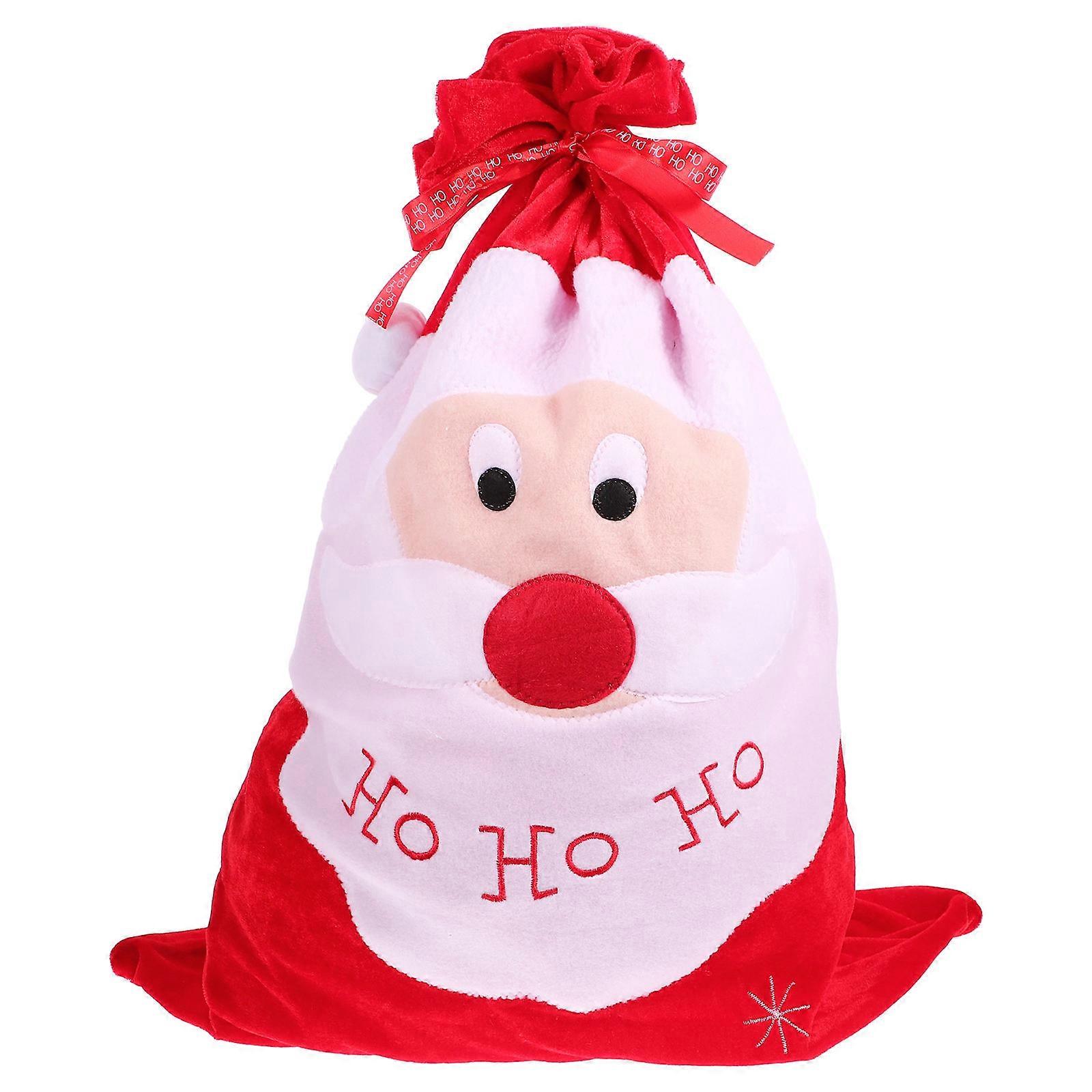 Christmas Storage Pouch for Storage 8Pcs Santa Claus Pattern Gift Bag