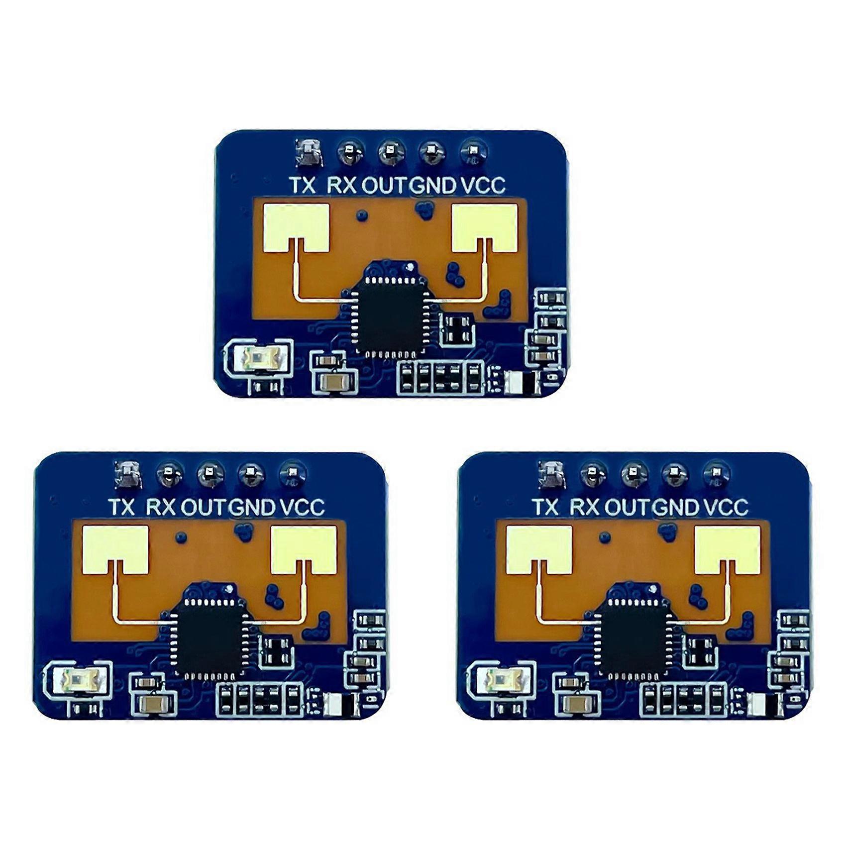 3X LD2410C 24G Radar Human Presence Sensor FMCW Radar Millimeter Wave Motion Detection Module DC5V