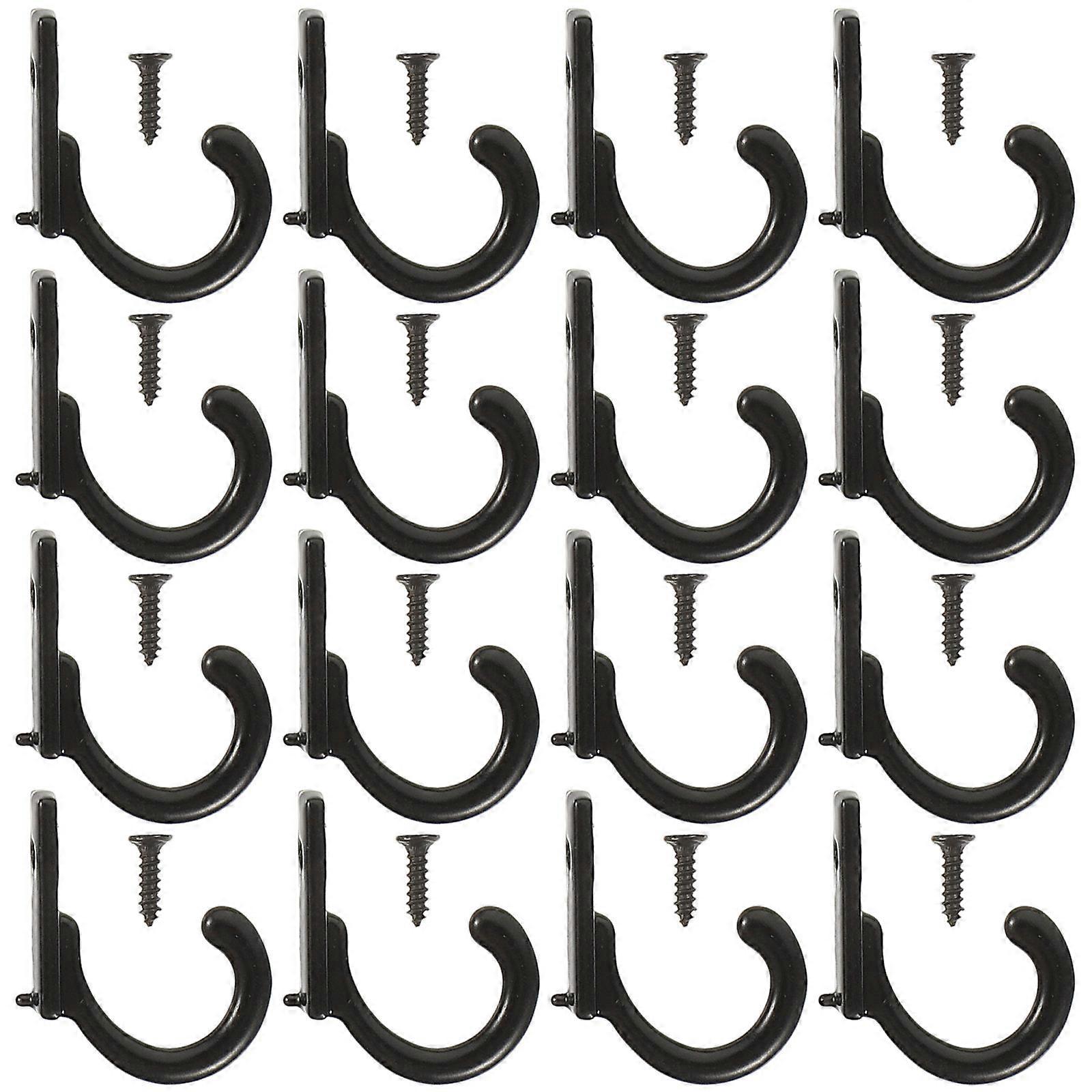 Key Hook Wall Mounted Rustic Hooks for Hanging 232Pcs Black Single Hanger