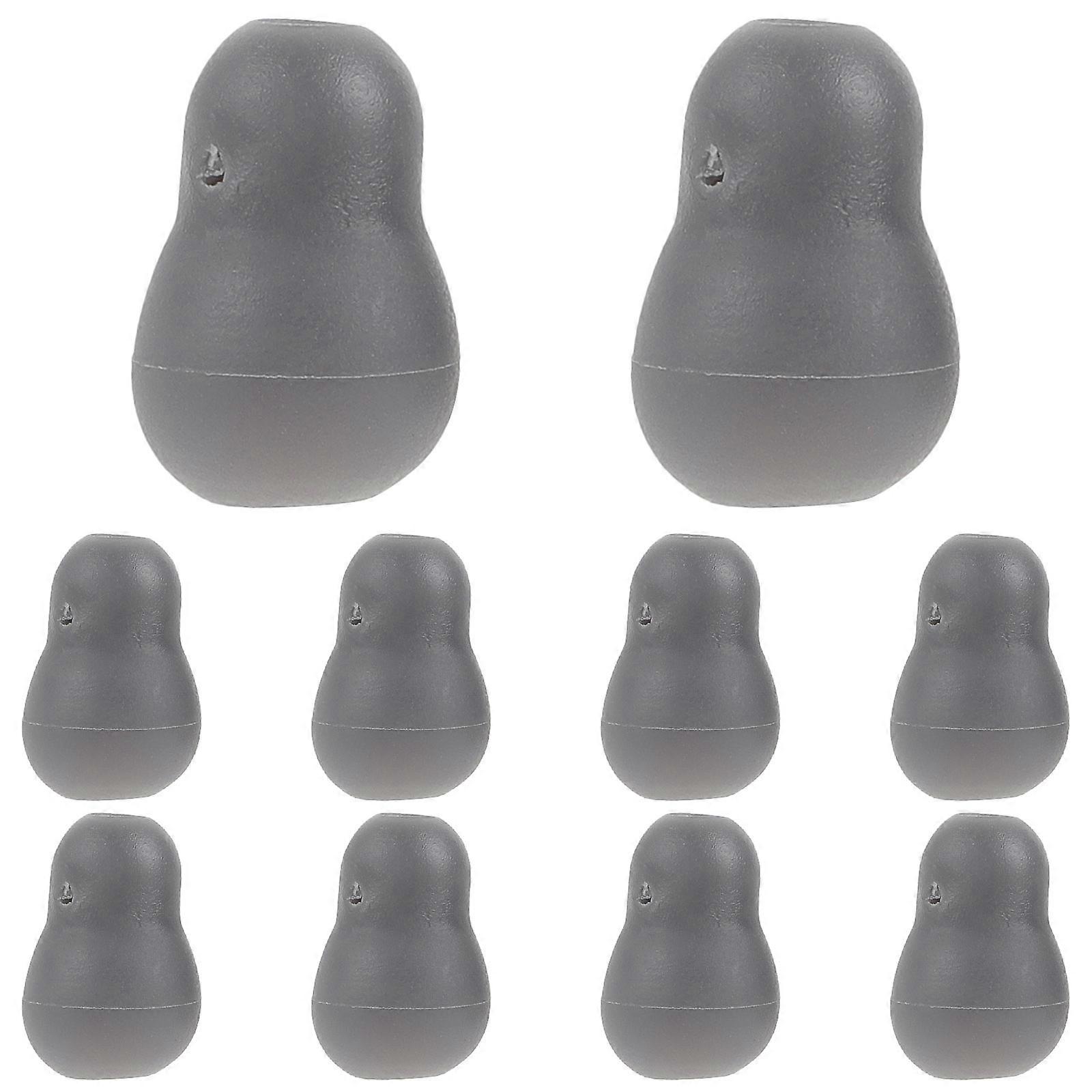 PVC Replacement Ear Tips for Comfortable Lightweight Grey Small Earplugs 10 Pairs