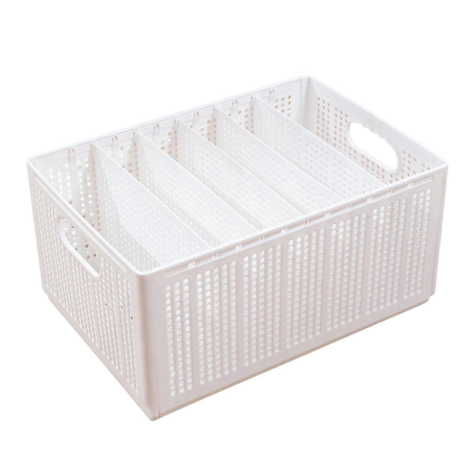 Foldable Storage Organizer with Dividers for Bras Socks Underwear, SpaceSaving Japanese Style