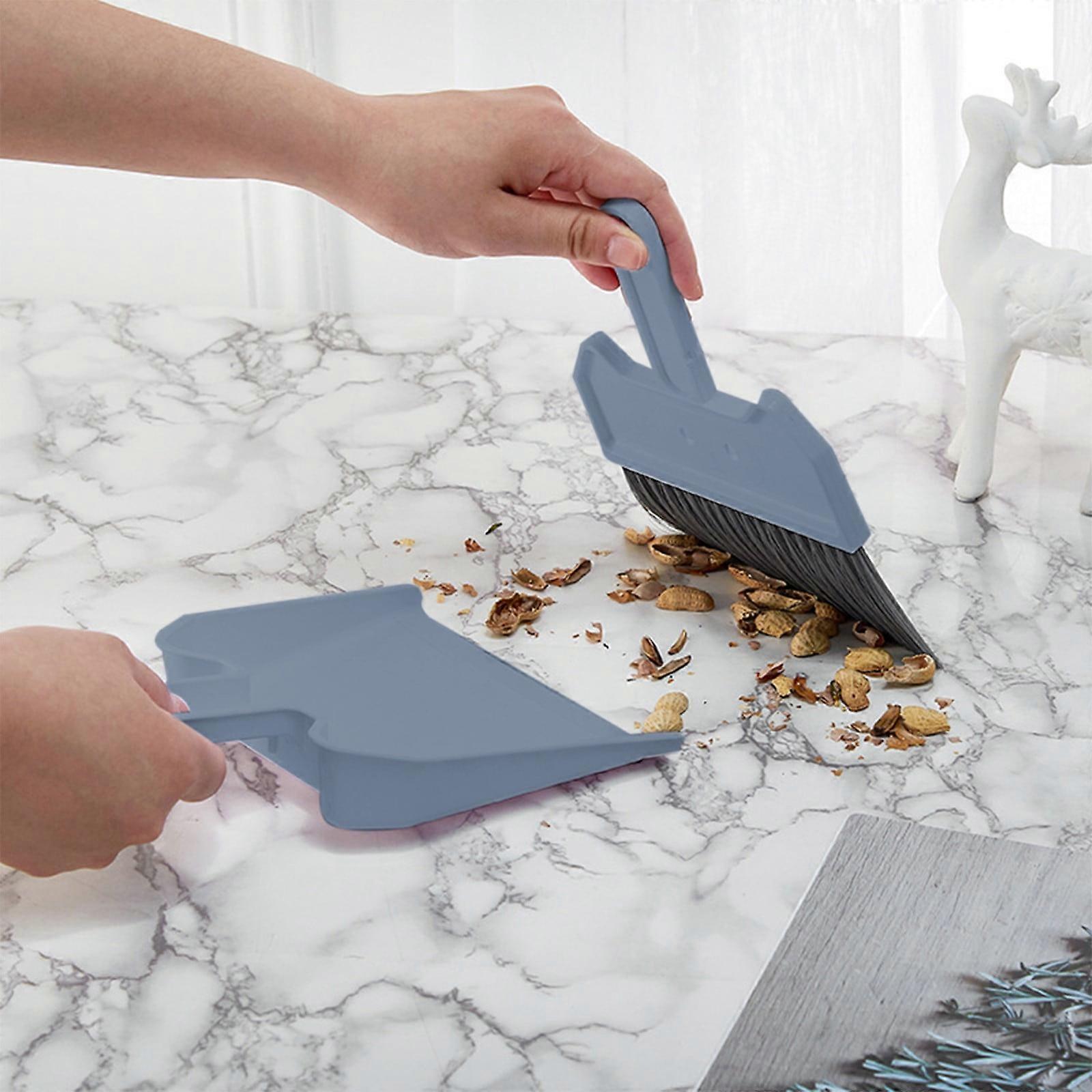 Mini Hand Broom and Dustpan Set, Small Dustpan and Brush Set, Handheld Dust Pan for Kids