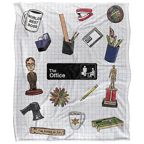 The Office Silky Collage Soft Touch Blanket