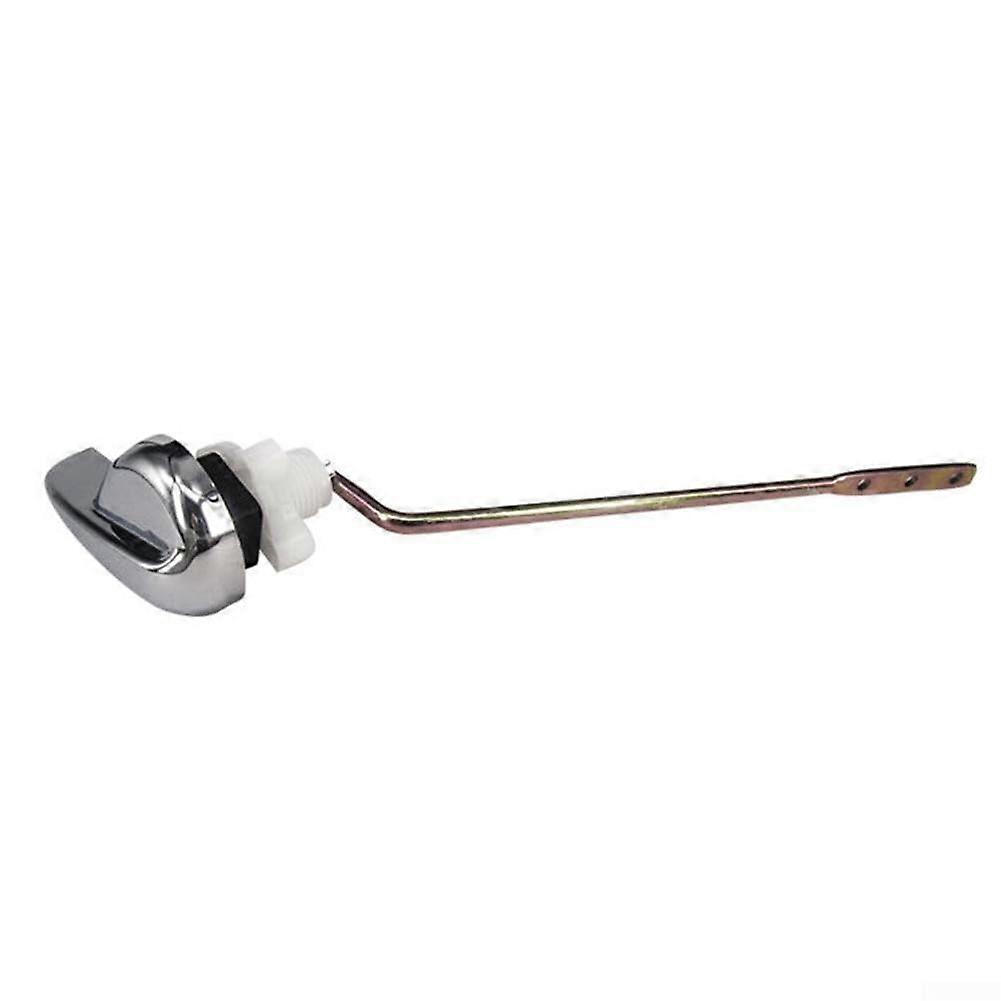 Durable Chrome Toilet Flush Handle Replacement Side Mount with Easy Install Push Button Lever