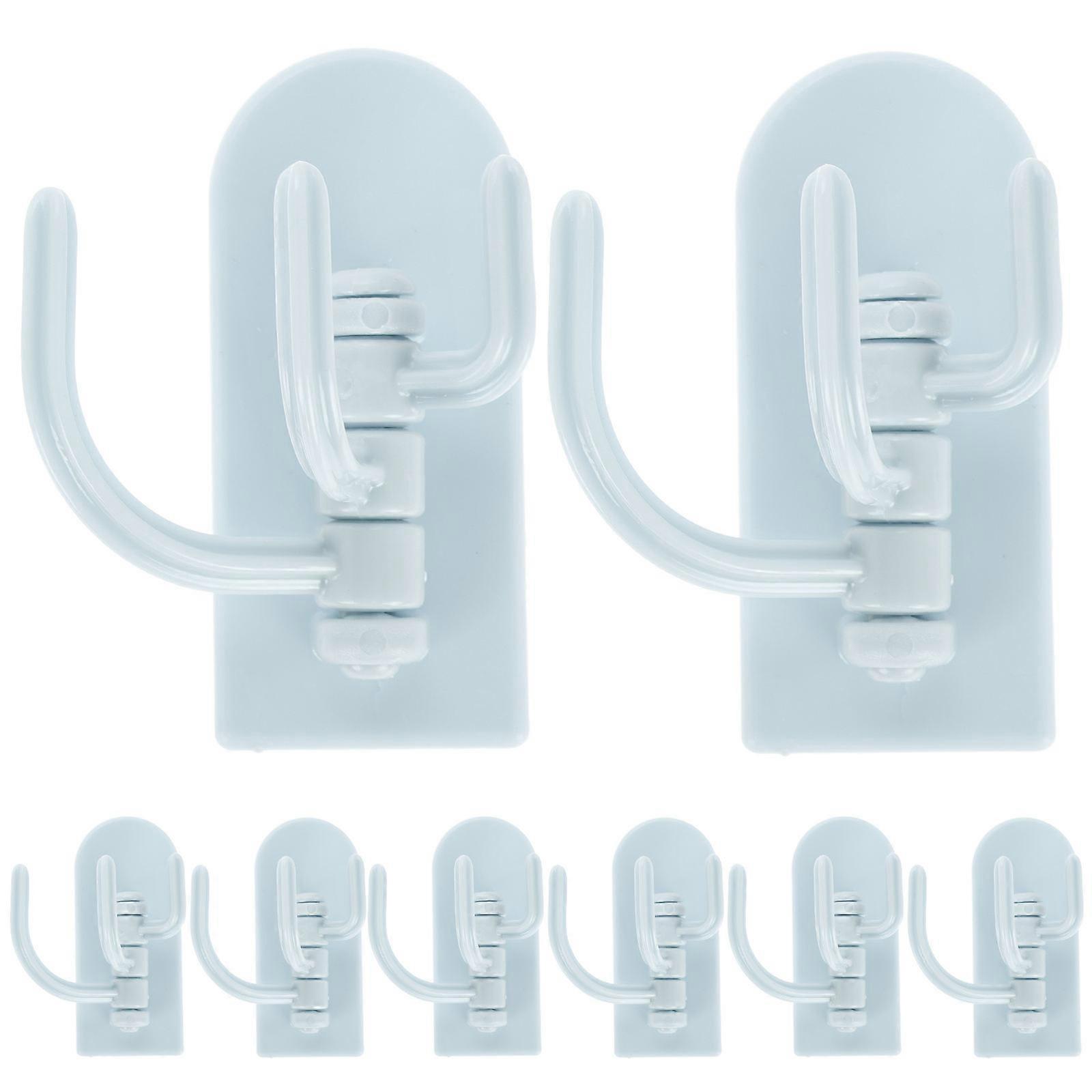 Pink Multifunctional Wall Mounted Hooks for Storage with Durable ABS Material 10 Pieces