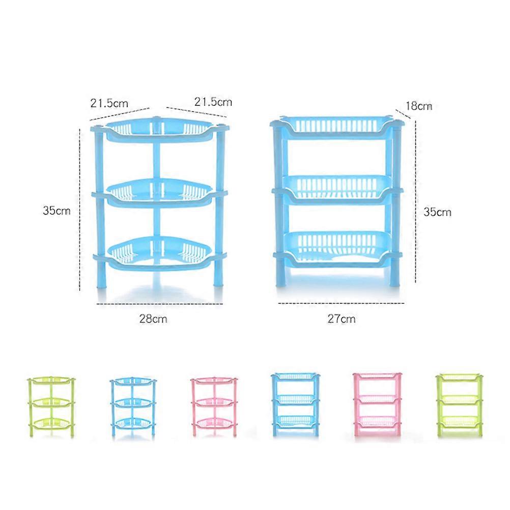 Bathroom Shelf Square Storage Rack for Organizing 3-Layers Holder