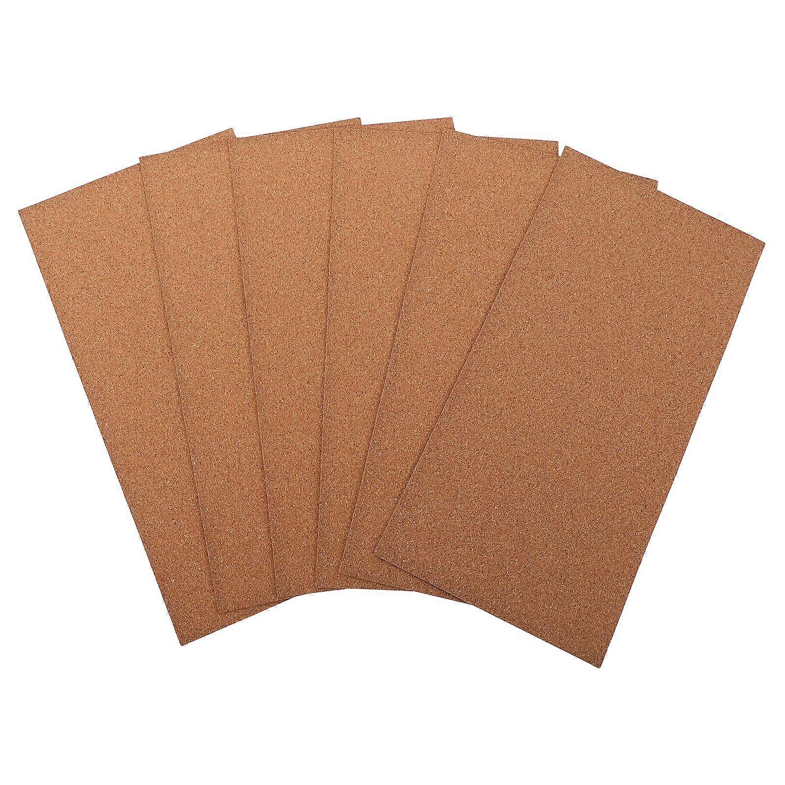 6Pcs Khaki Cork Board Roll for Sand Table Shock Absorbing Material