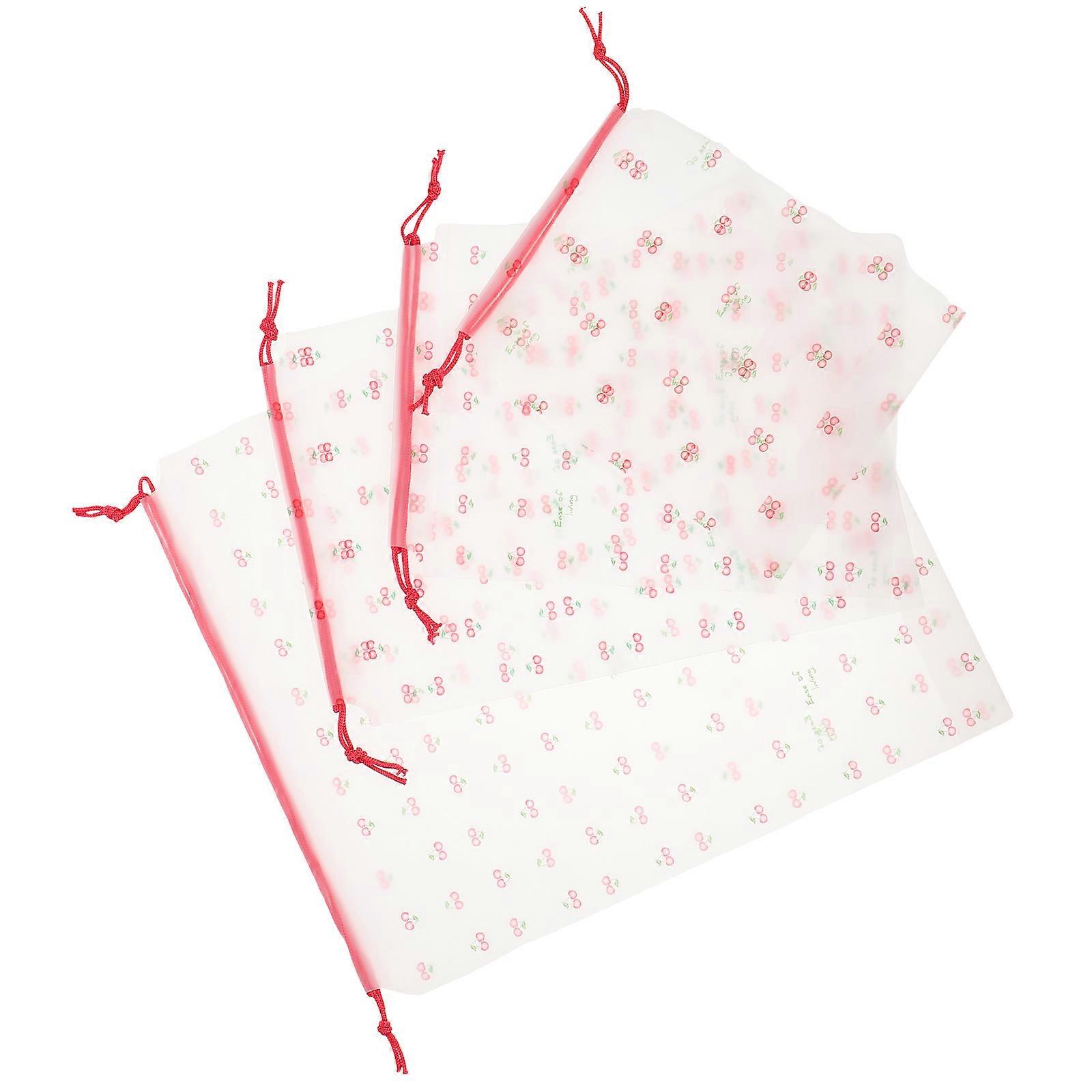 Foldable Large Laundry Bag for Storage 4Pcs Travel Drawstring Set