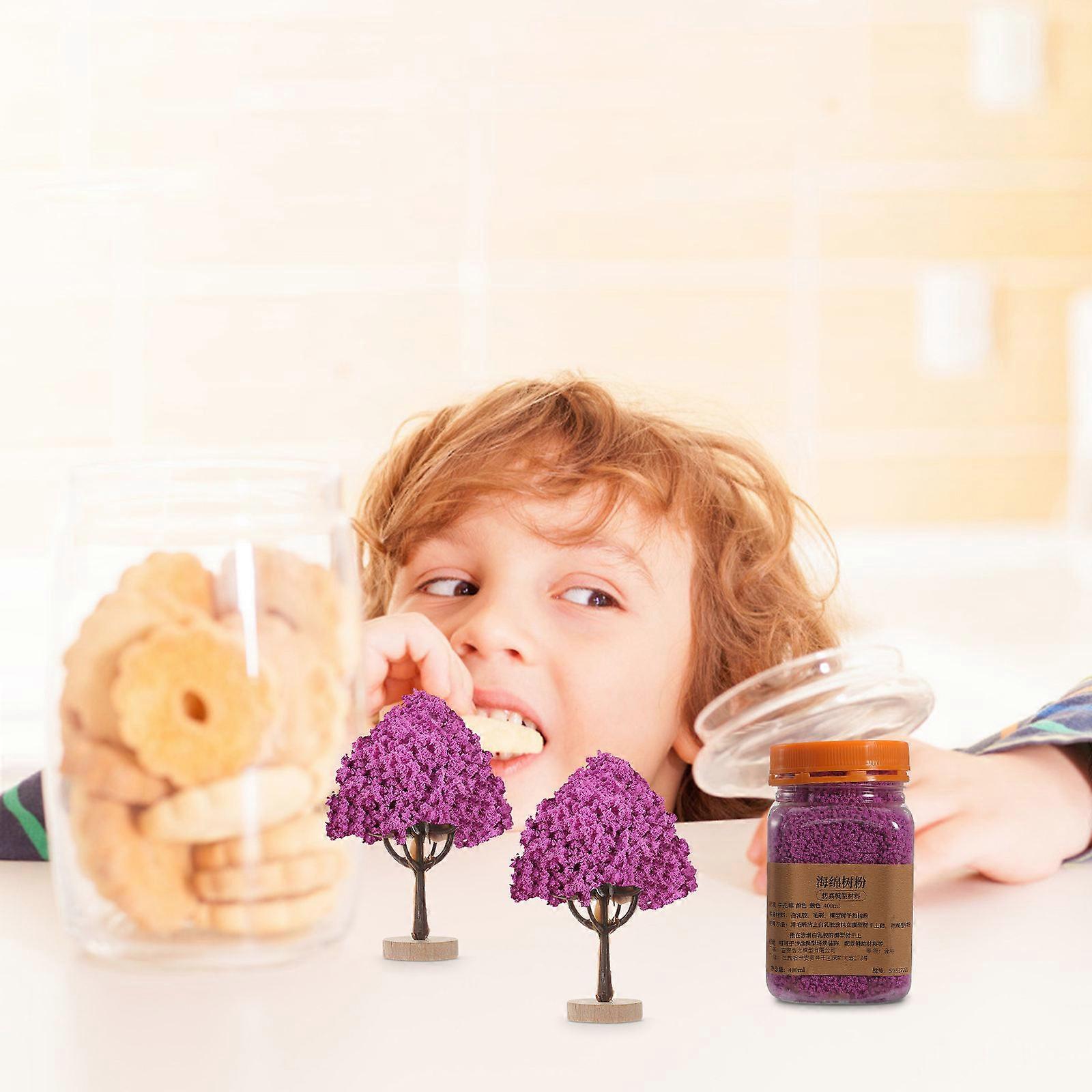 Landscape Basing Material Purple Sponge Tree Powder 1 Bottle for Decor