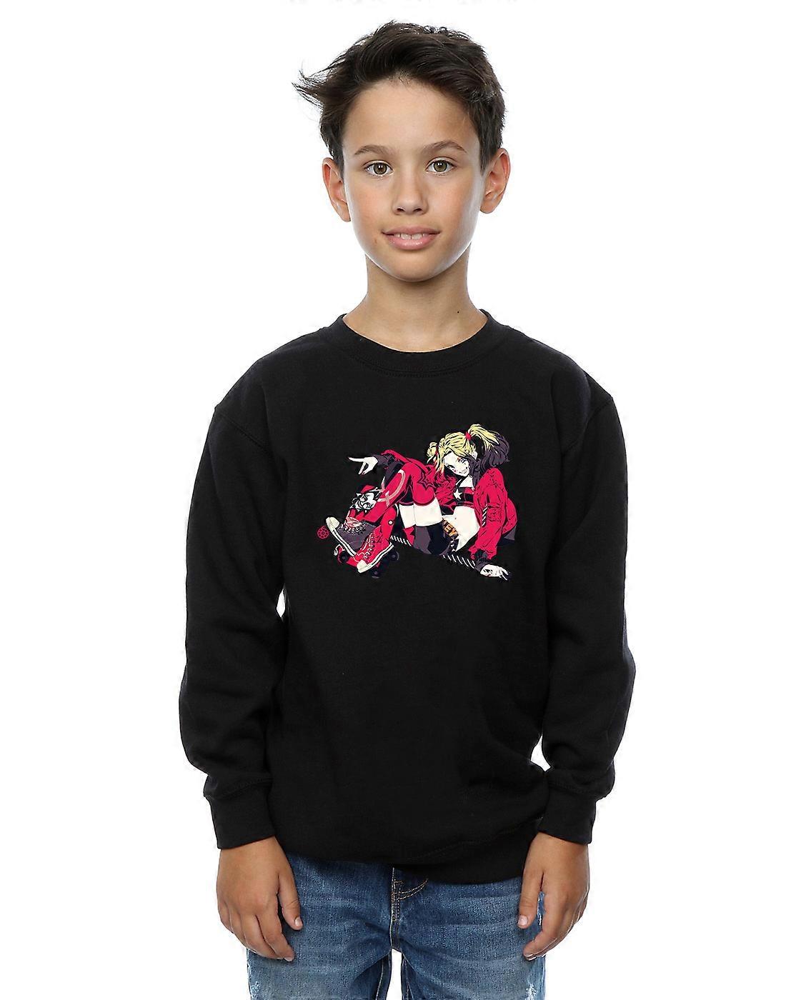DC Comics Boys Harley Quinn Rollerskates Sweatshirt