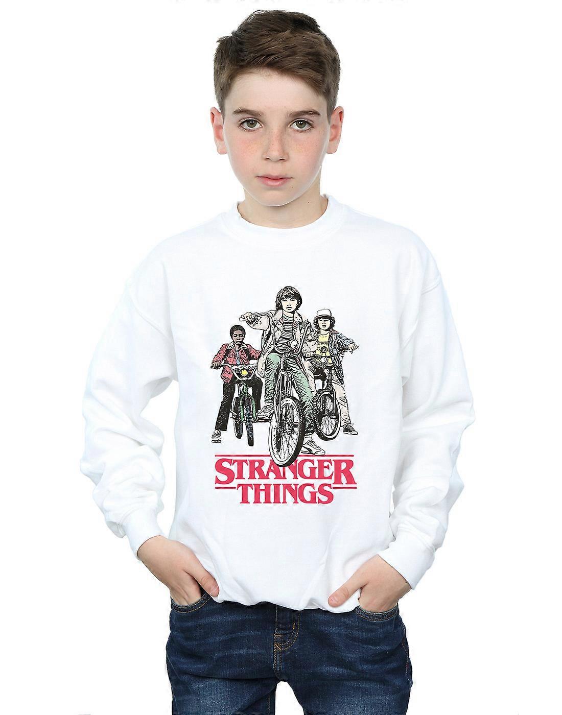 Netflix Boys Stranger Things Retro Bikers Sweatshirt