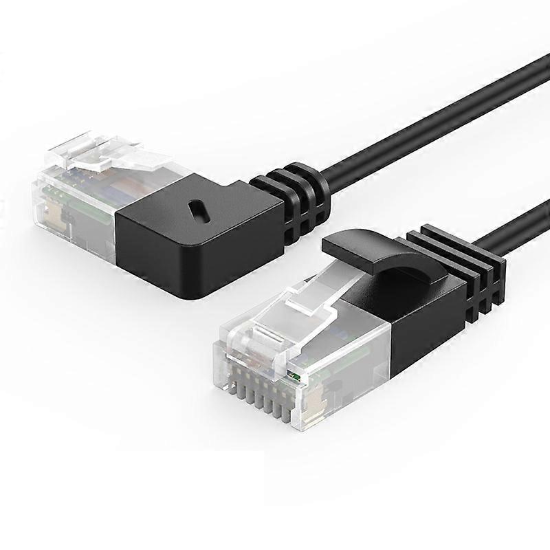 CABLECREATION CL0045 2m Cat6a LAN Network Cable 10Gbps Pure Copper Thin Cord Computer Router Connect