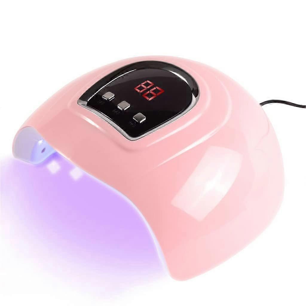 54W LED Nail Lamp with Timer and Smart Sensor, Fast 30s Drying for Gel Polish, USB Powered