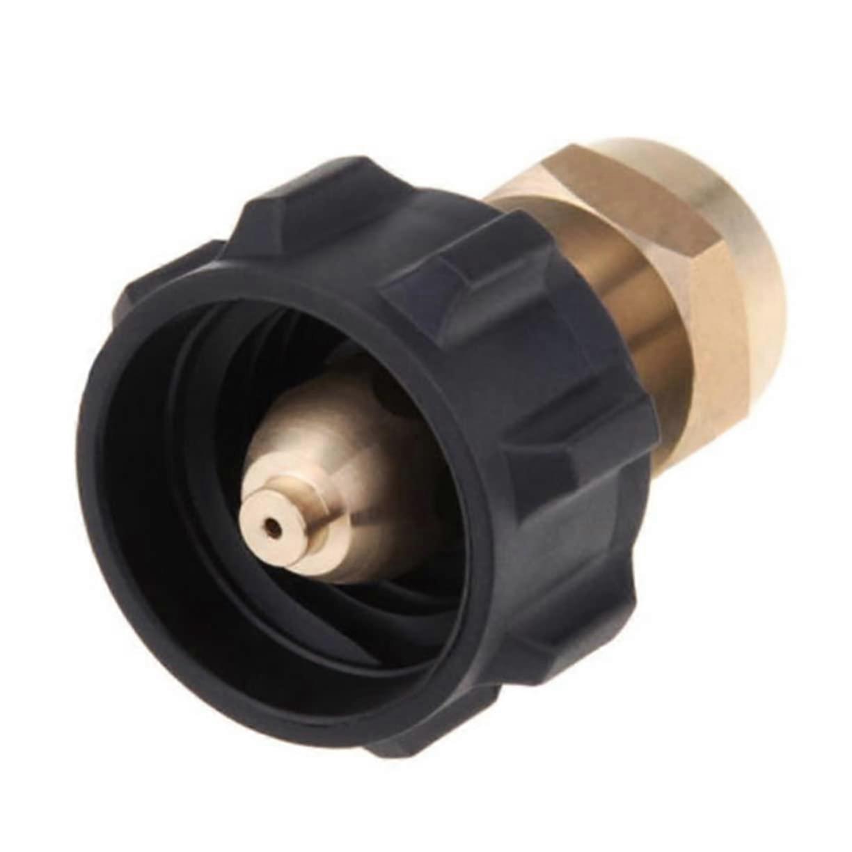 Propane Refill Adapter with Flow Protection QCC1 Solid Brass Propane Tank Coupler for 1 lb Bottles