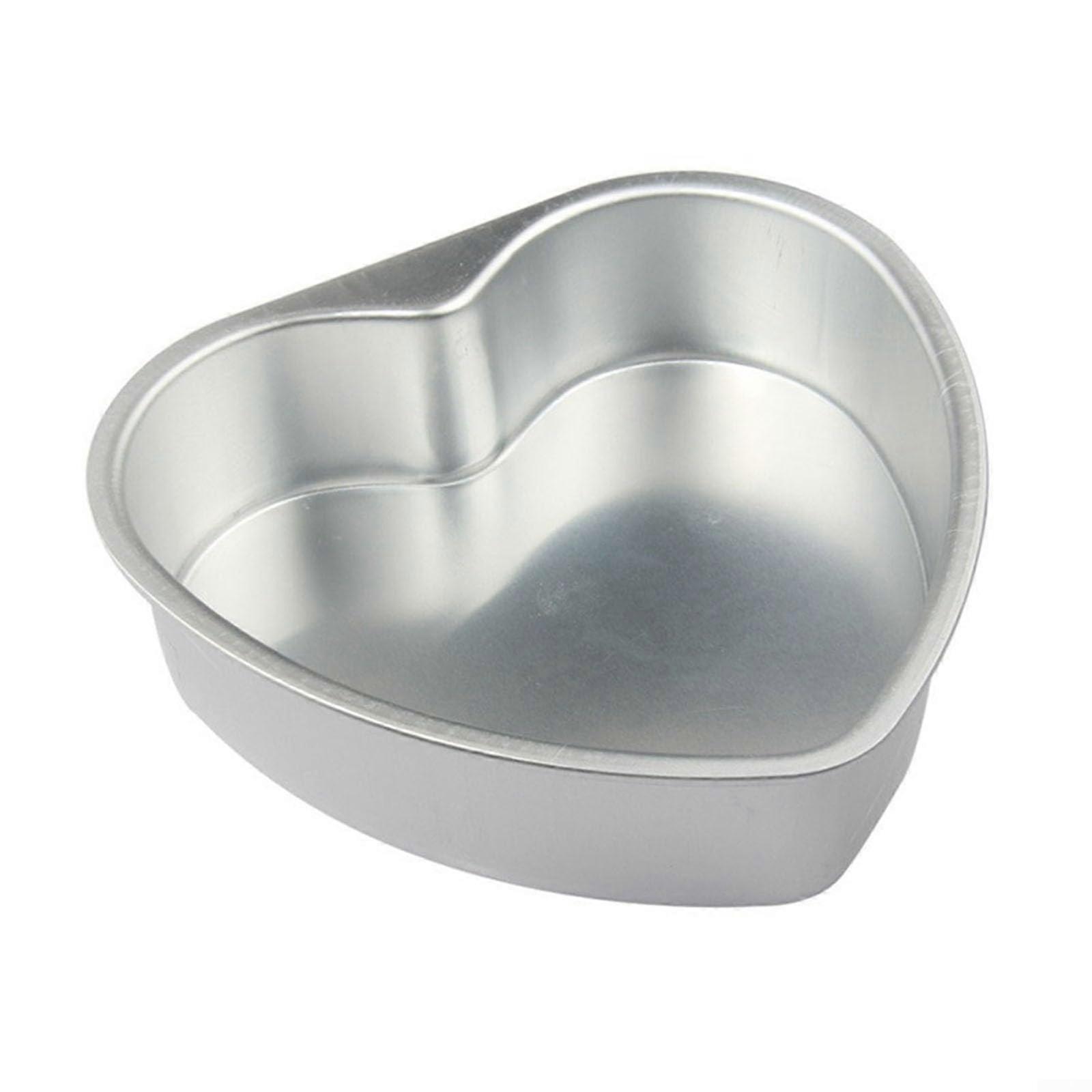 8 Inch Aluminum Heart Shaped Cake Pan, Easy Release Baking Tin, Multiple Size Options