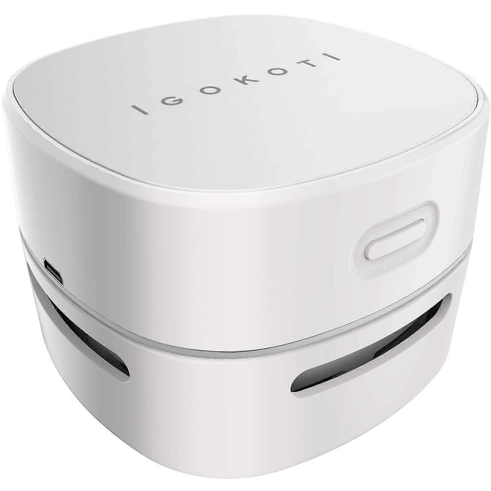 USB Rechargeable Desk Vacuum Cleaner Cordless Energy Saving Mini Tabletop Design White