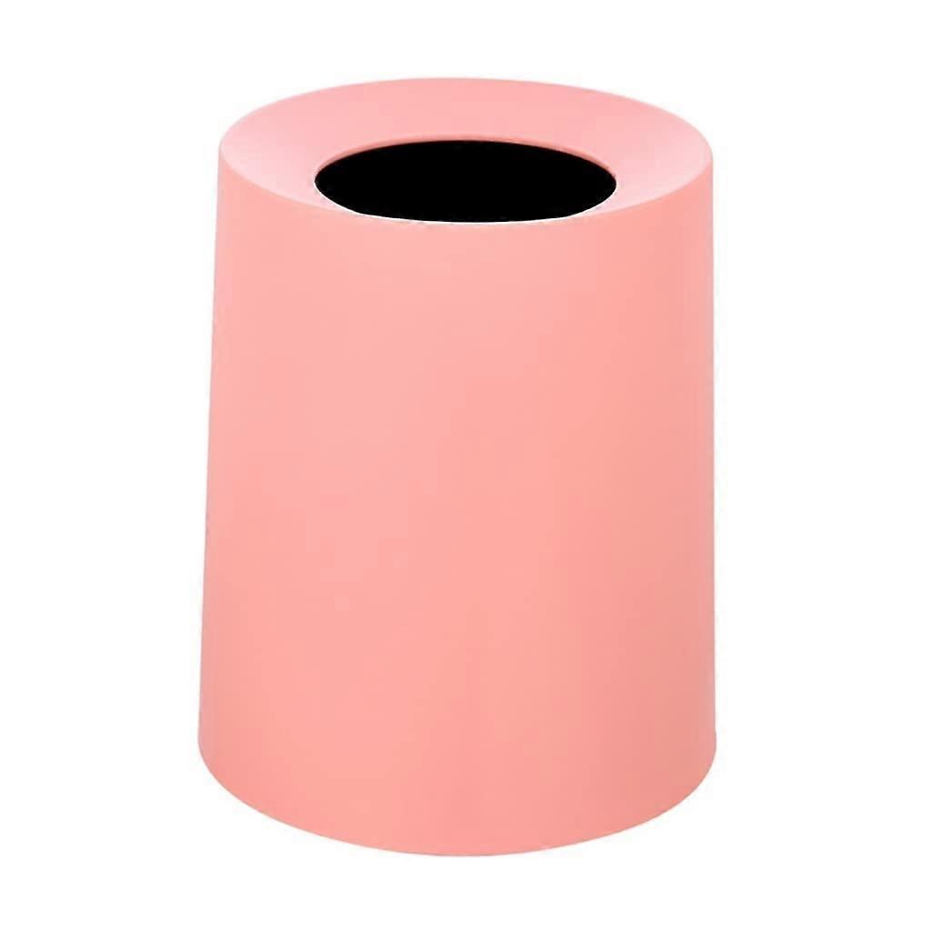 Indoor Trash Can with Double Bucket Design and Handle, Round Kitchen Compost Bin for Home Use