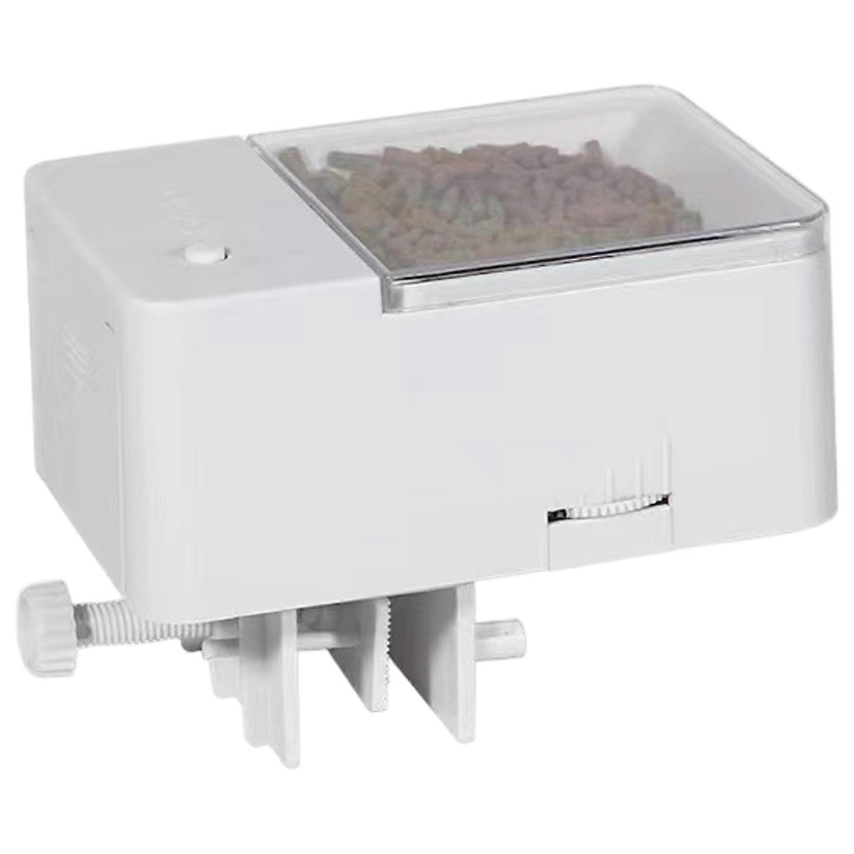 Automatic Fish Feeder with Programmable Feeding Intervals, Adjustable Port, Battery Operated 50g for Aquarium