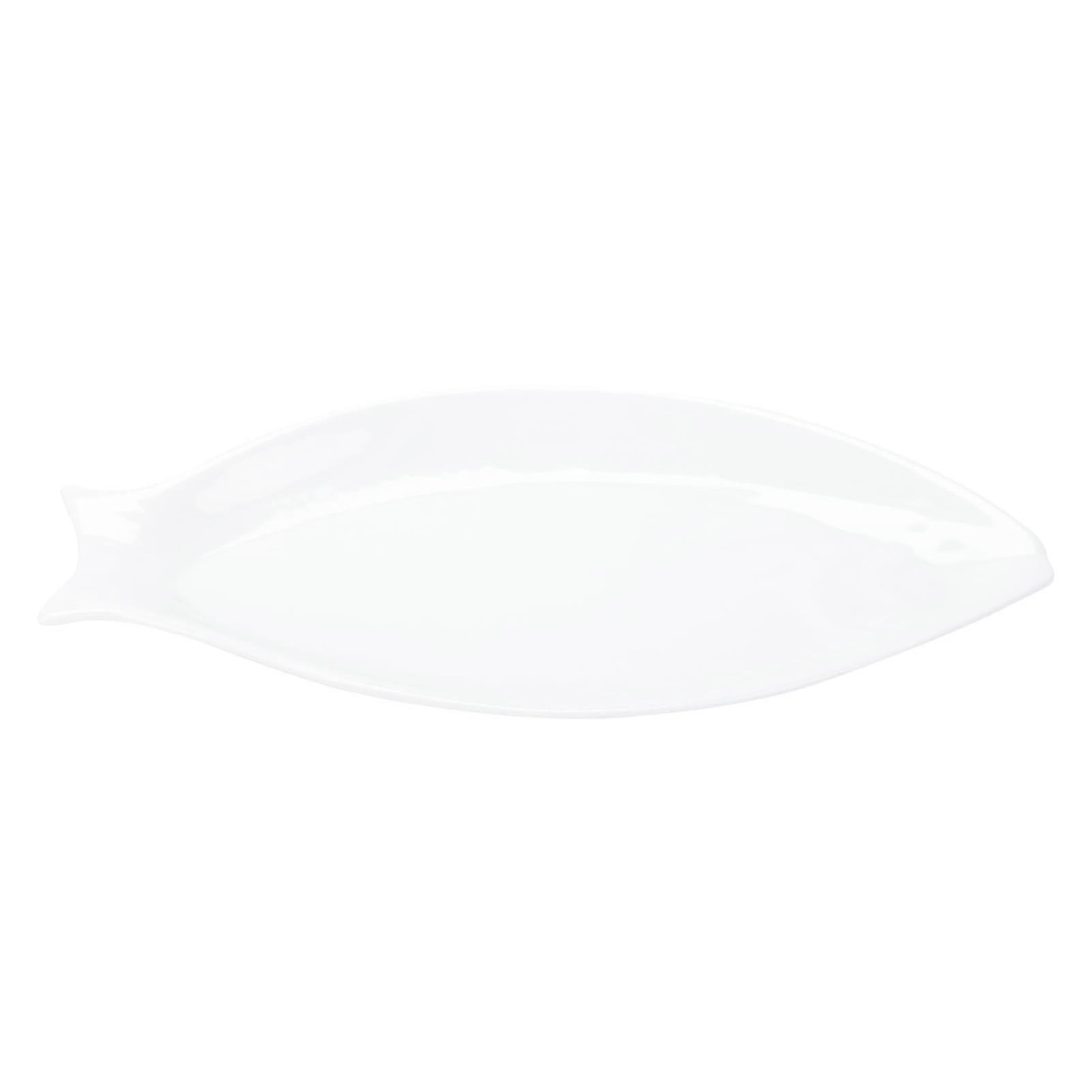 Fish Serving Plate Ceramic Fish Shaped Platter for Steamed Fish Home and Restaurant Use