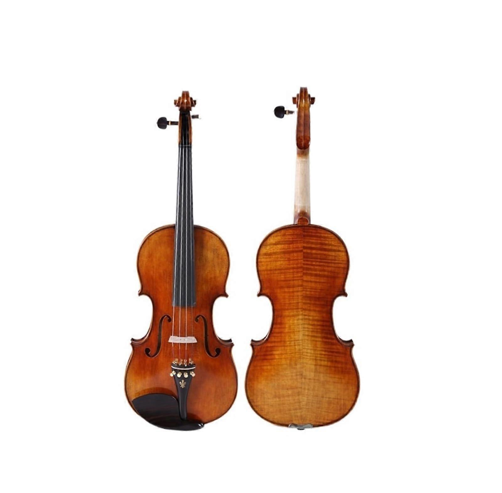 1/4 Size Solid Wood Beginner Violin for Students Kids Starter Kit with Warm Balanced Tone