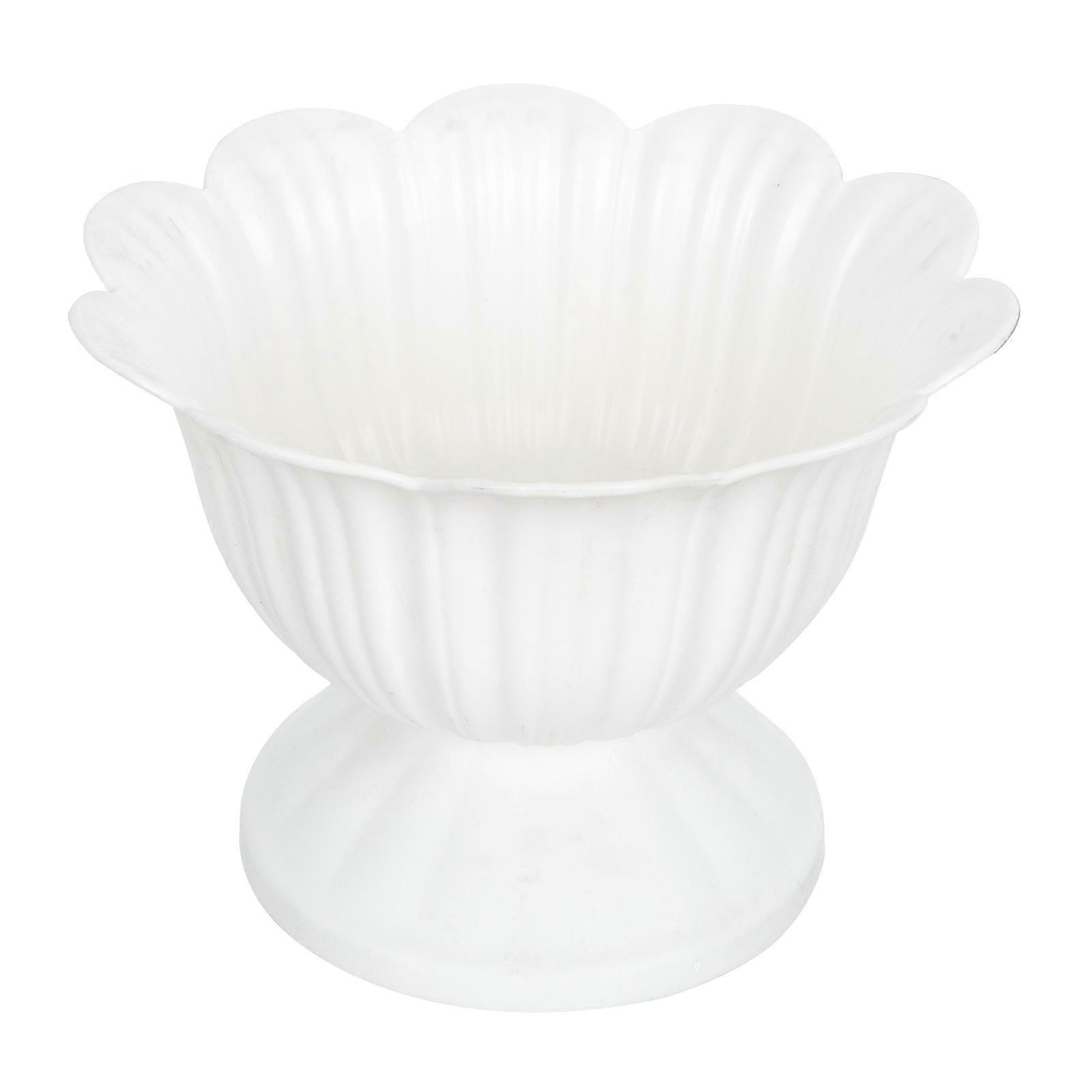 Road Guiding Flowerpot Plastic Flower Pot for Storing White Container