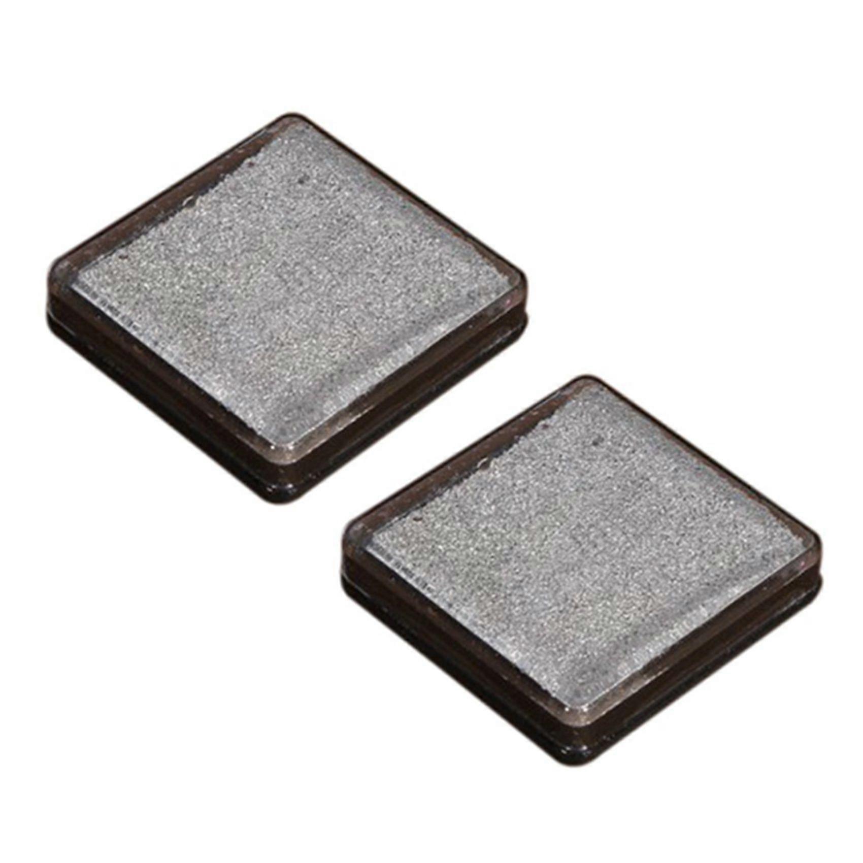 2X Ink Pad Stamp Pad for Wedding Letter Document Silver