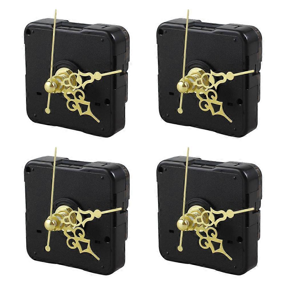 4X DIY Clock Metal Texture Creative Wall Clock Retro Wall Clock Movement Accessories