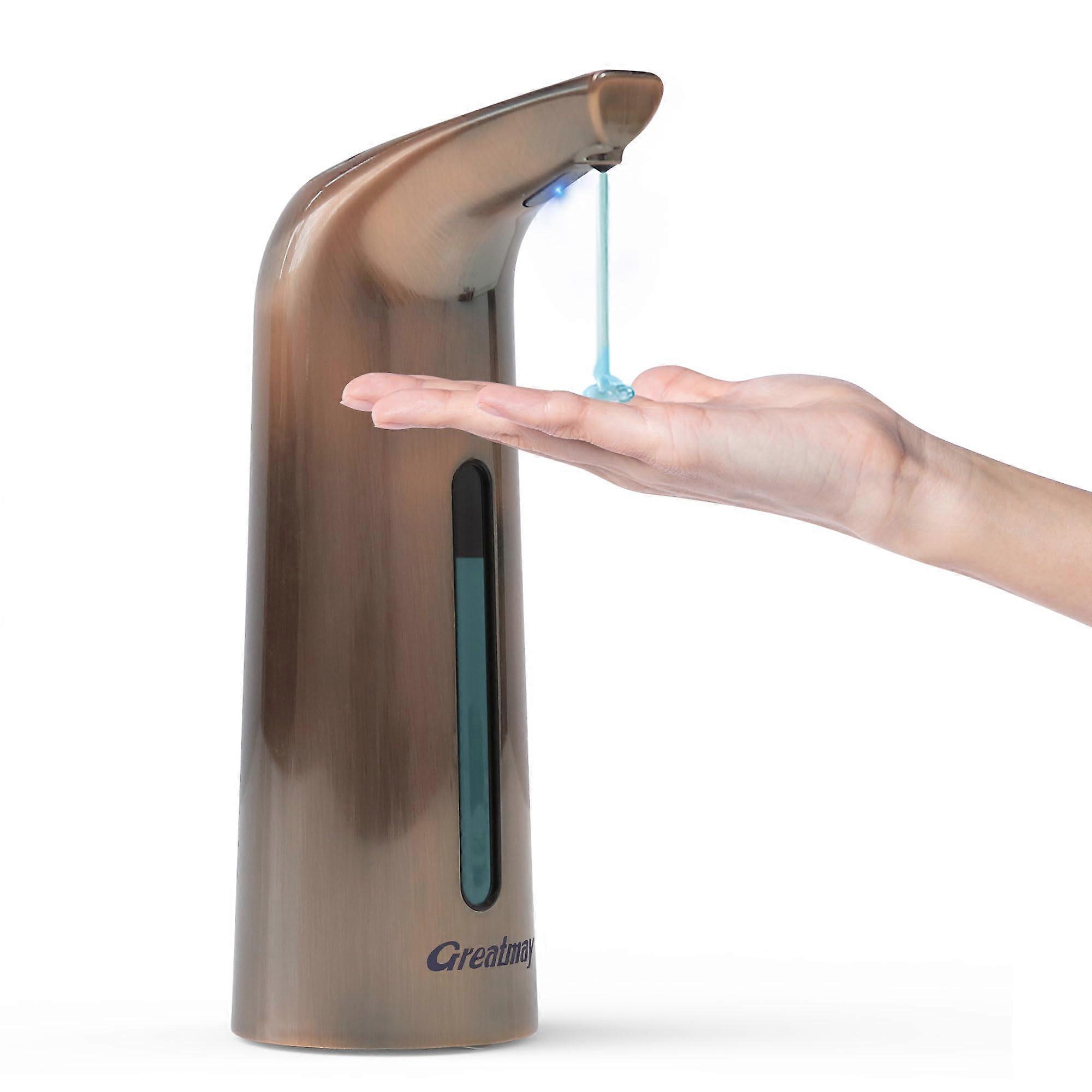 Automatic Soap Dispenser with Infrared Sensor, 4Level Touchless Hand Sanitizer Pump, 400ml for Bathroom and Kitchen